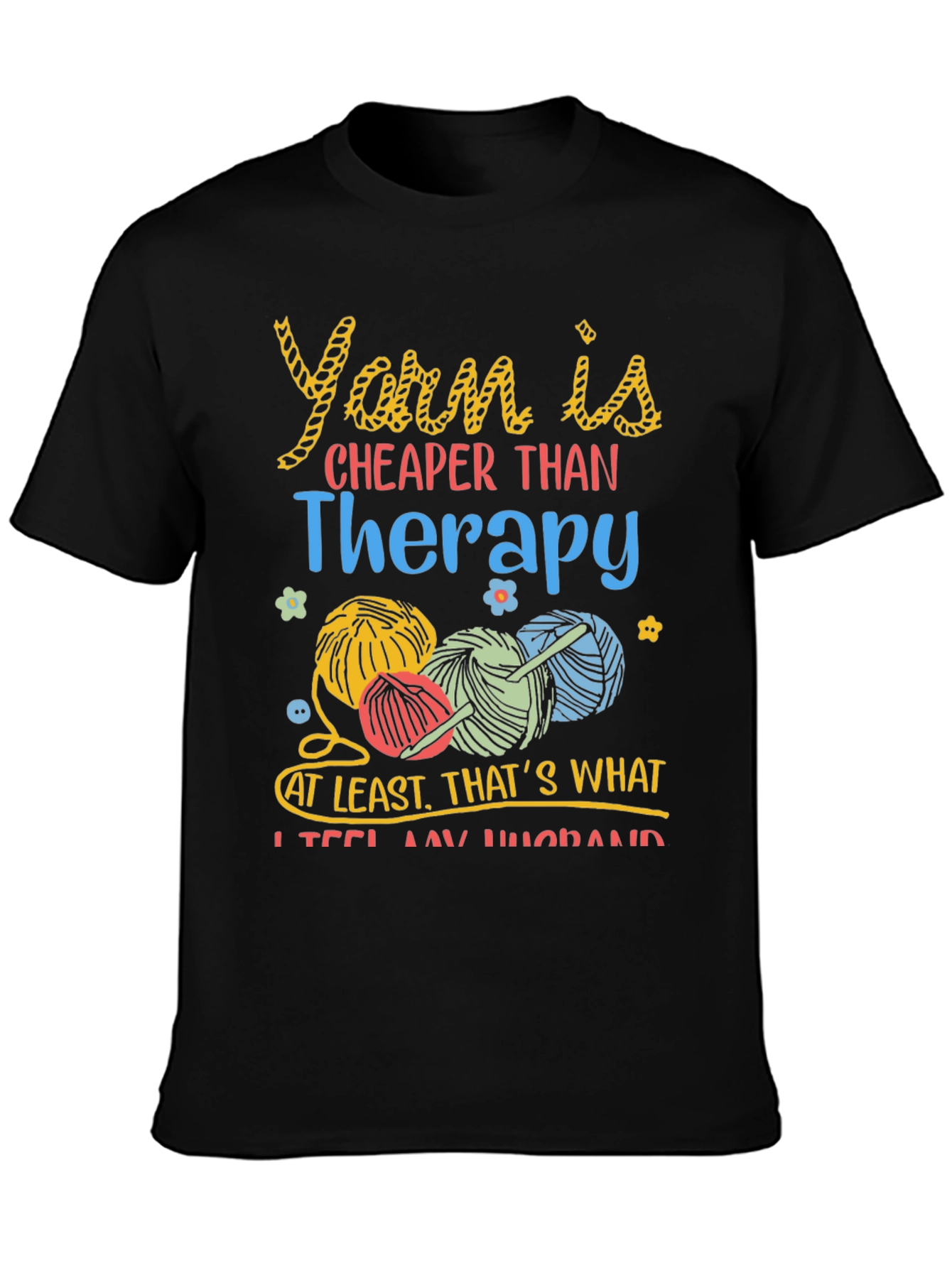 Yarn Therapy T-Shirt - Knitting & Crochet Tee