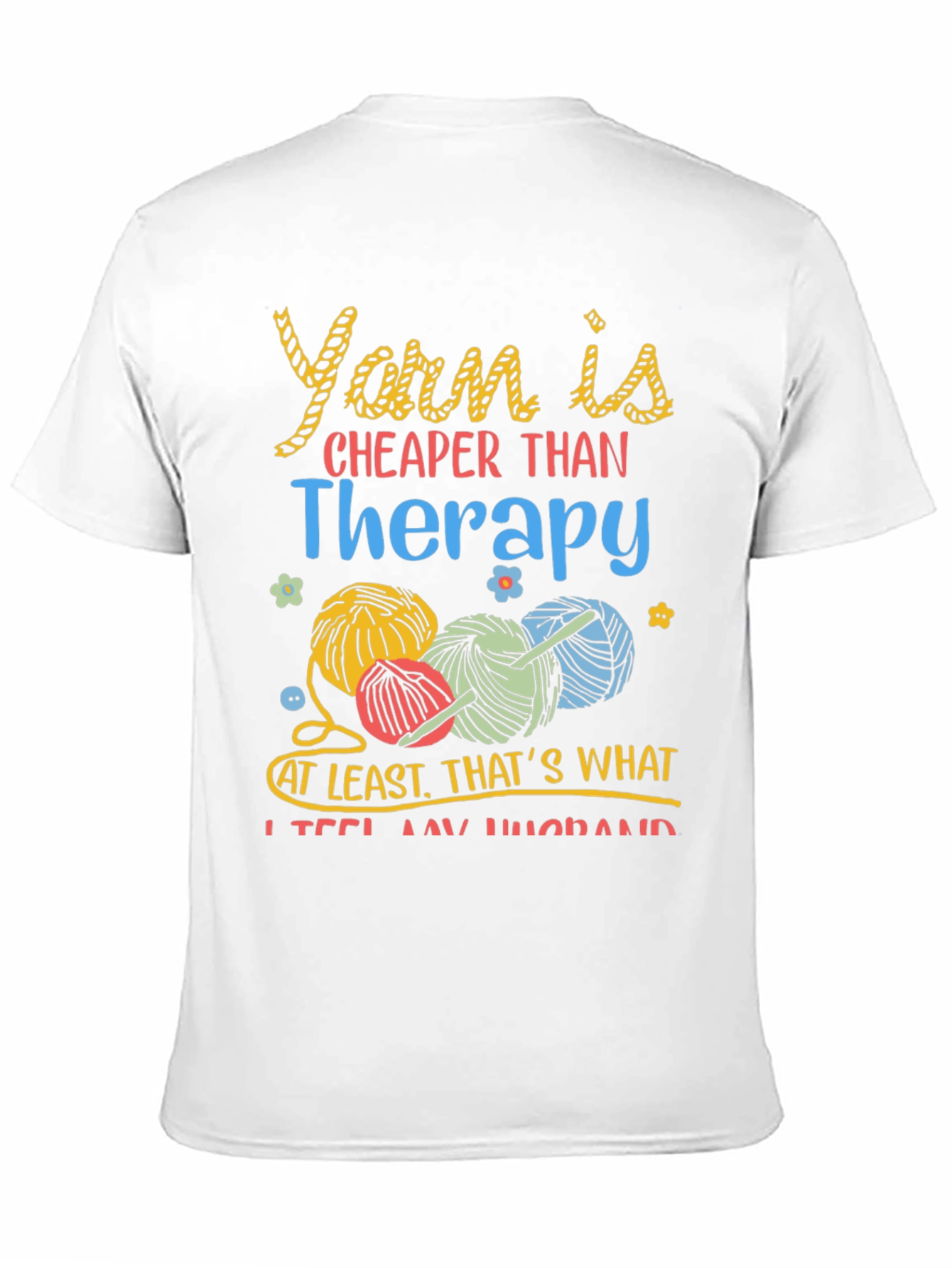 Yarn Therapy T-Shirt - Knitting & Crochet Tee