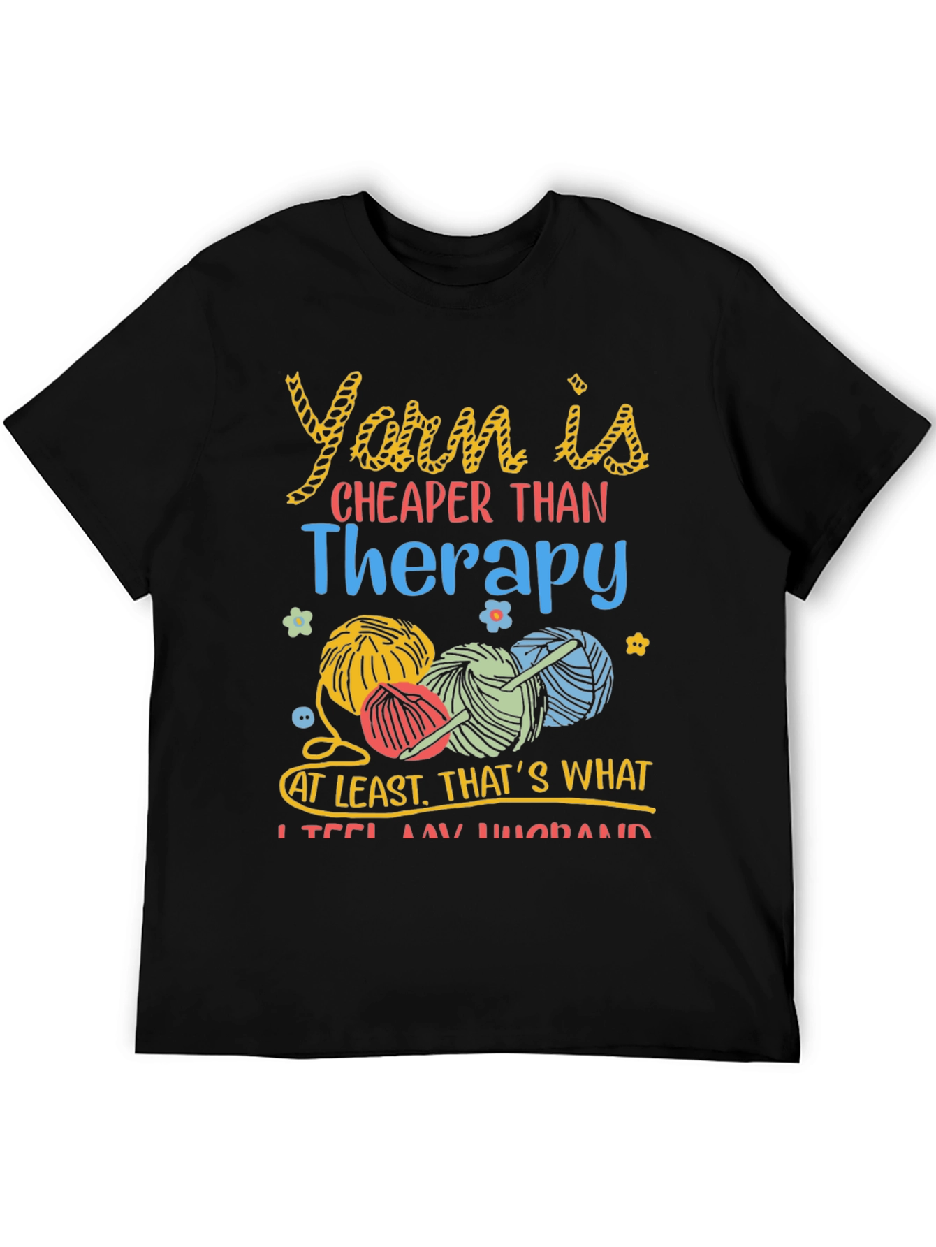 Yarn Therapy T-Shirt - Knitting & Crochet Tee