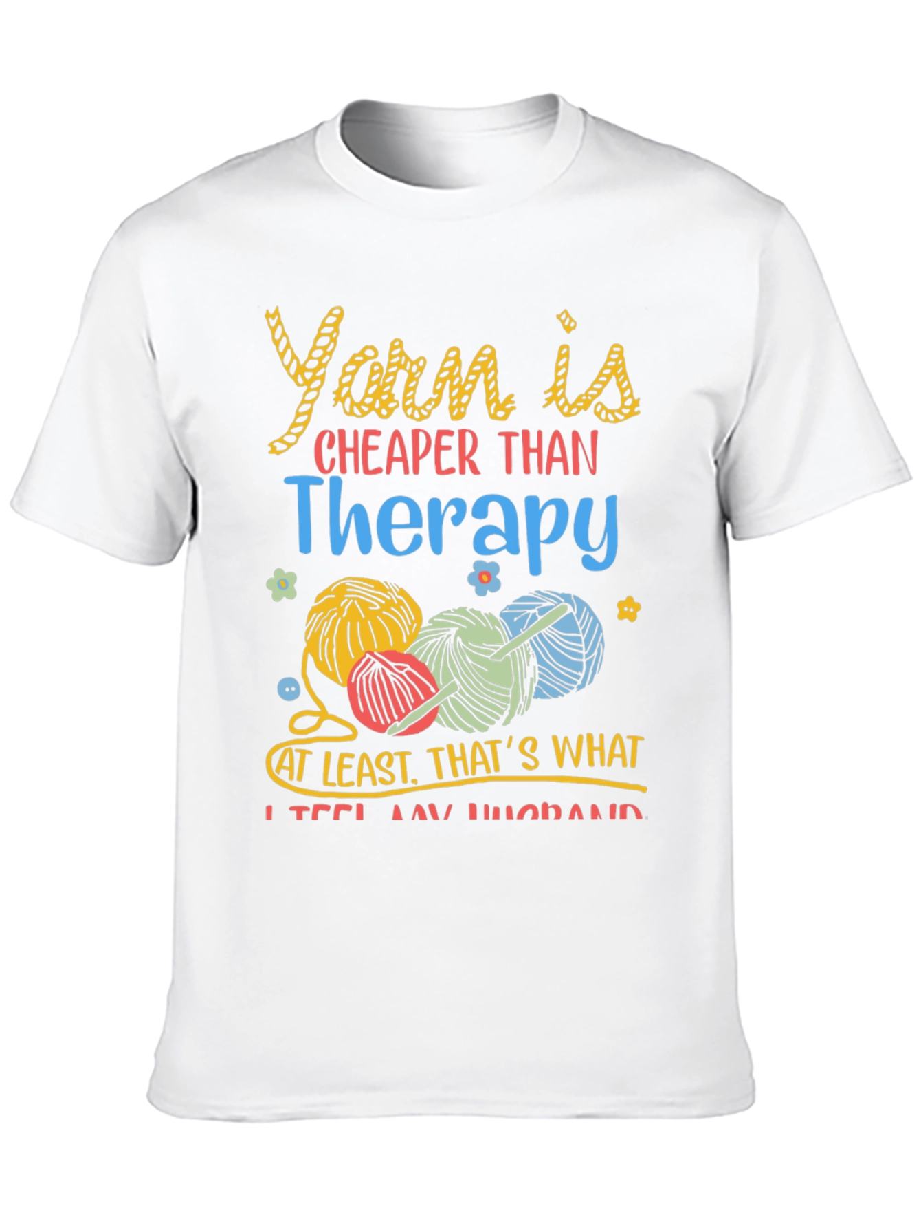 Yarn Therapy T-Shirt - Knitting & Crochet Tee