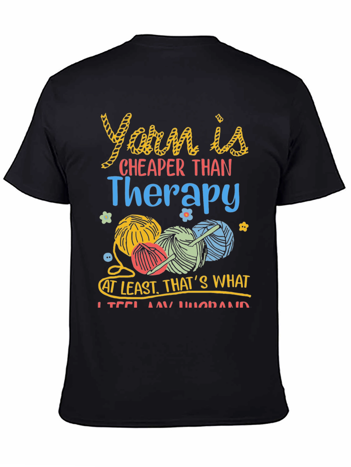Yarn Therapy T-Shirt - Knitting & Crochet Tee