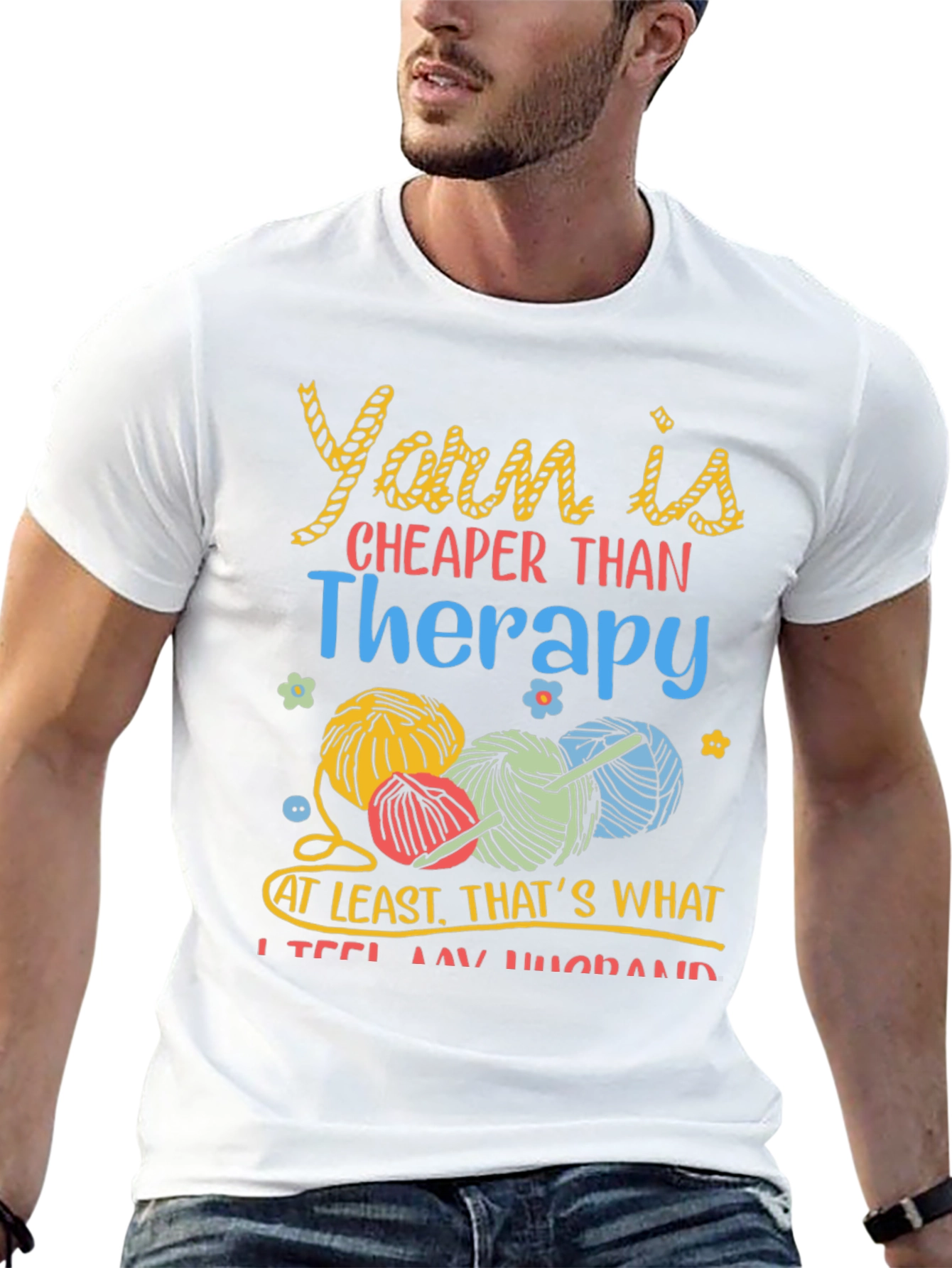 Yarn Therapy T-Shirt - Knitting & Crochet Tee