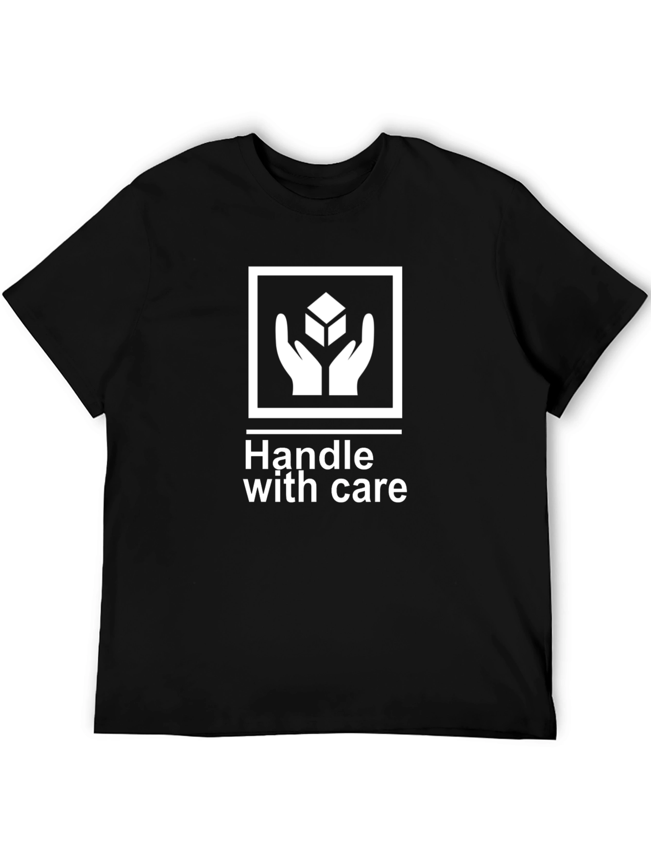 Handle With Care Graphic Tee - Unisex Cotton T-Shirt