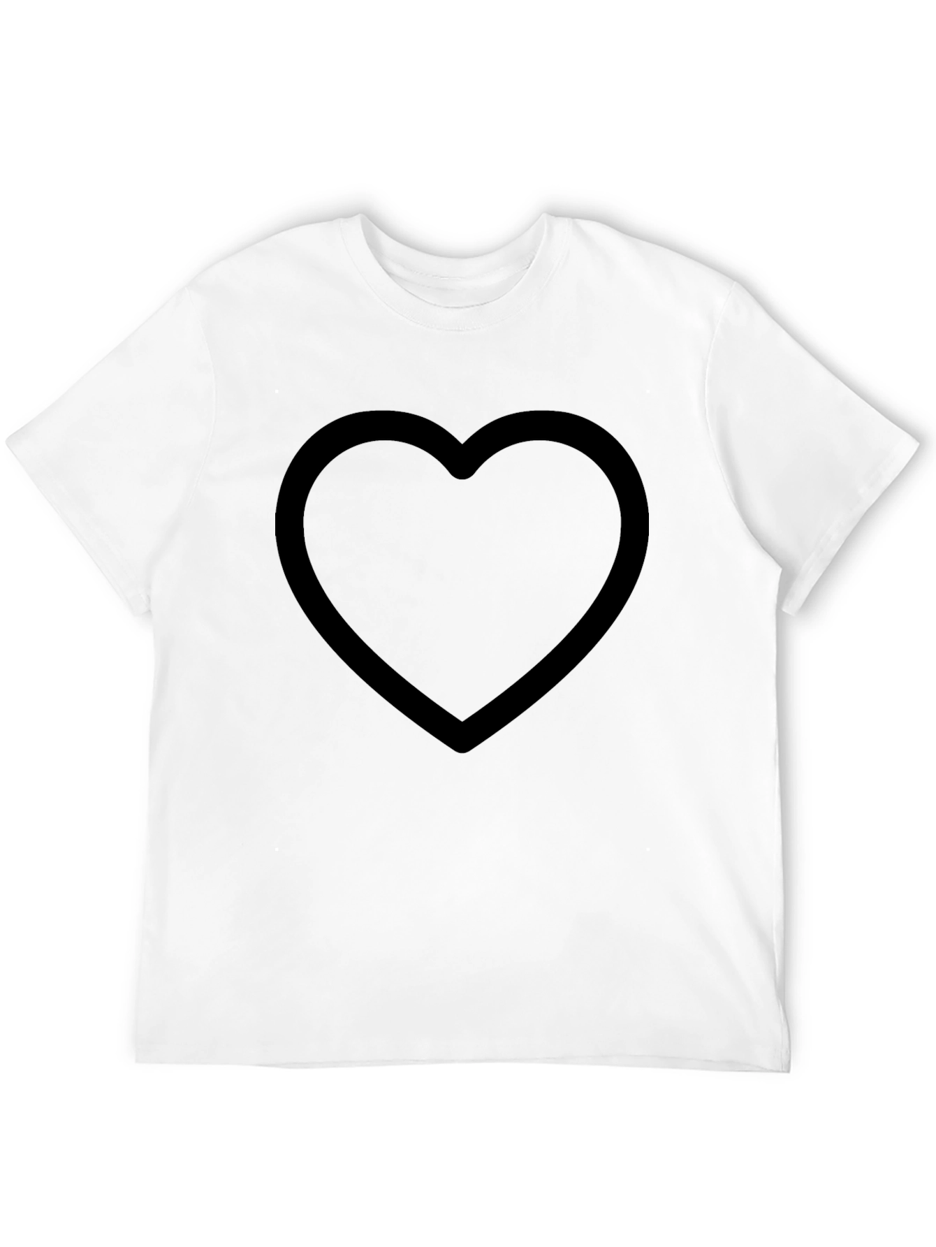 Black Heart Graphic Tee - Stylish Casual Wear