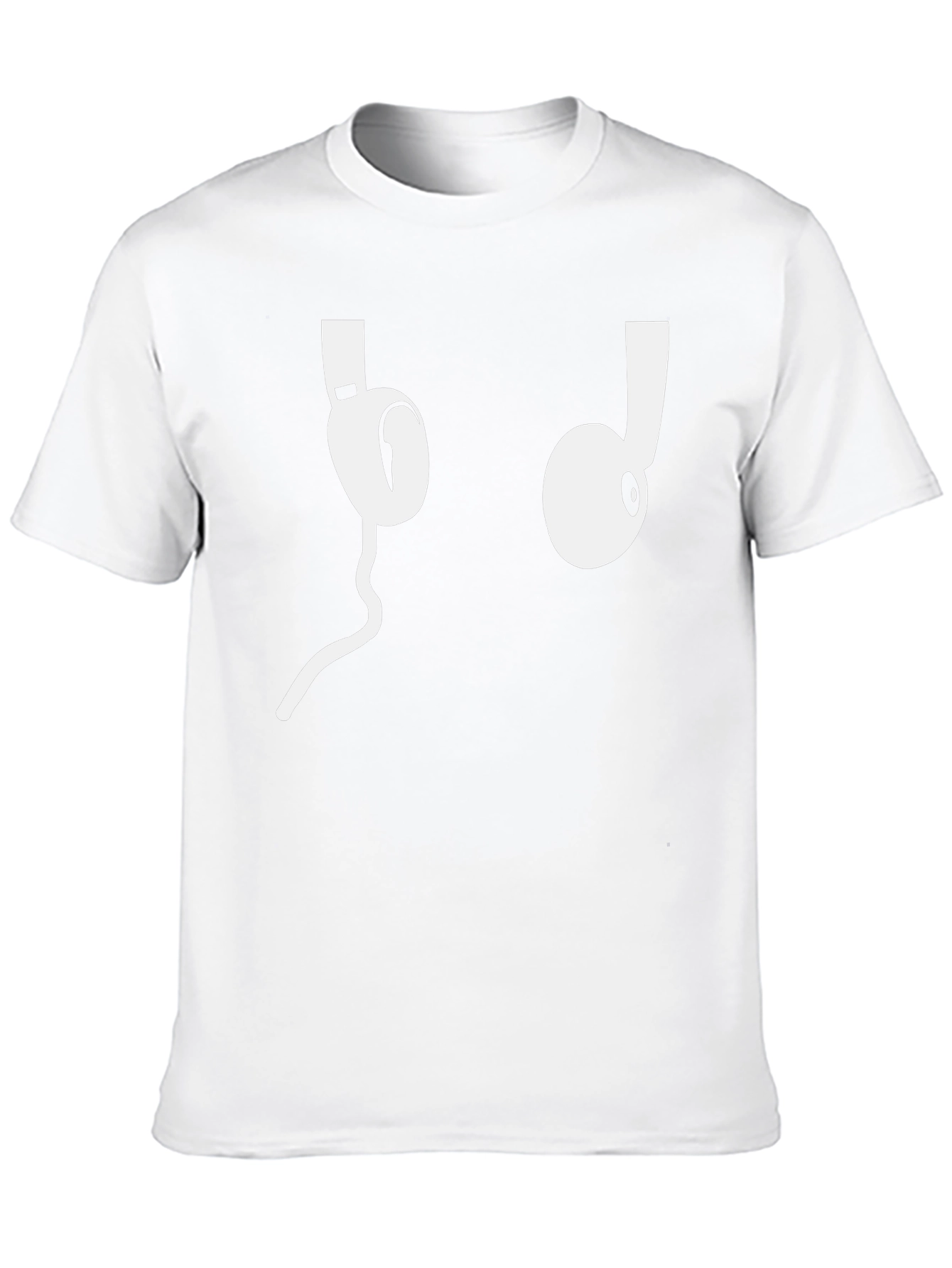 Cool Headphones Graphic Tee - Black Cotton T-Shirt