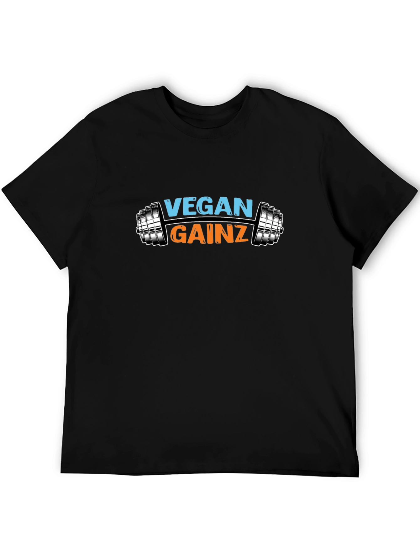 Vegan Gainz Black T-Shirt - Workout Apparel