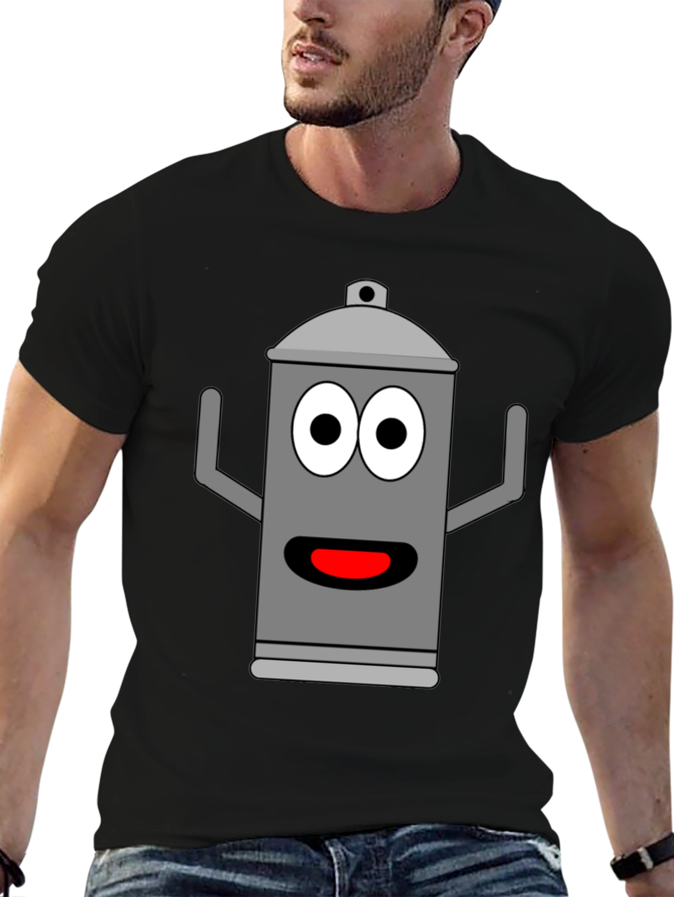 Funny Cartoon Can T-Shirt