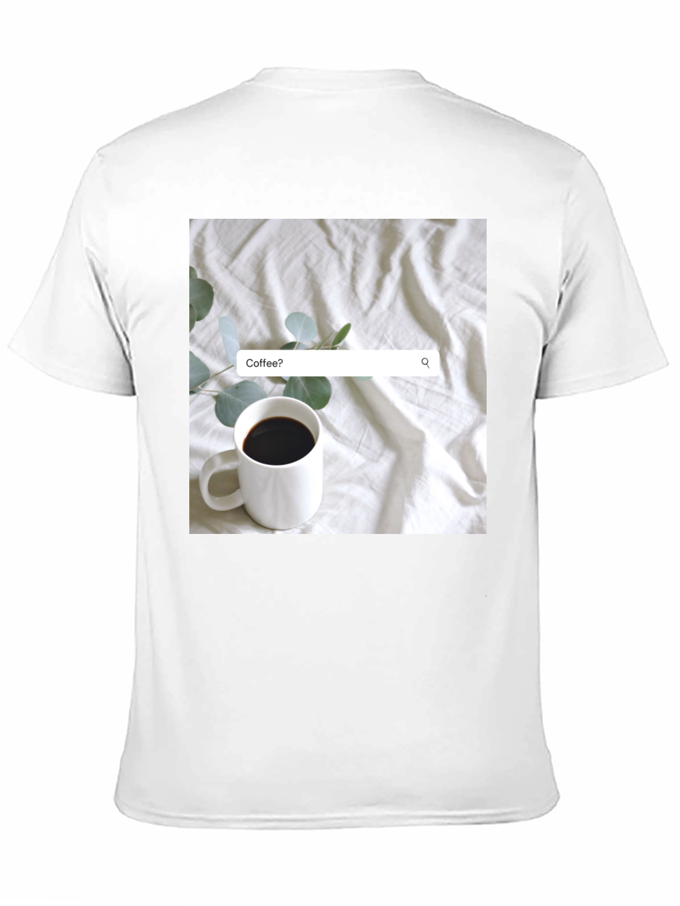Coffee Search T-Shirt - Casual Black Tee