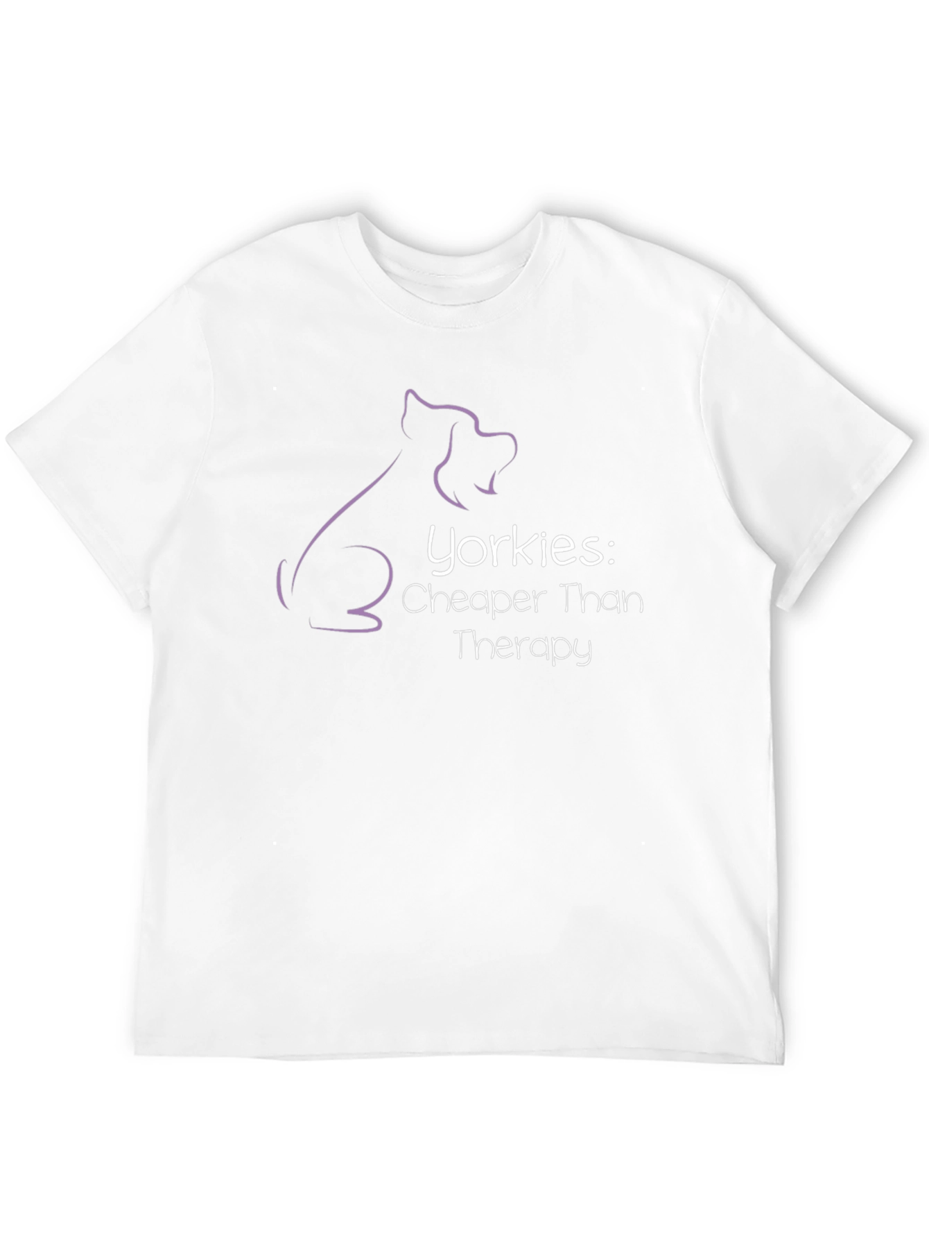 Yorkies Cheaper Than Therapy Black T-Shirt