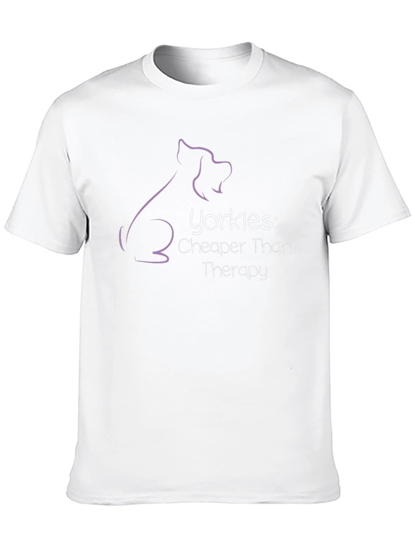 Yorkies Cheaper Than Therapy Black T-Shirt