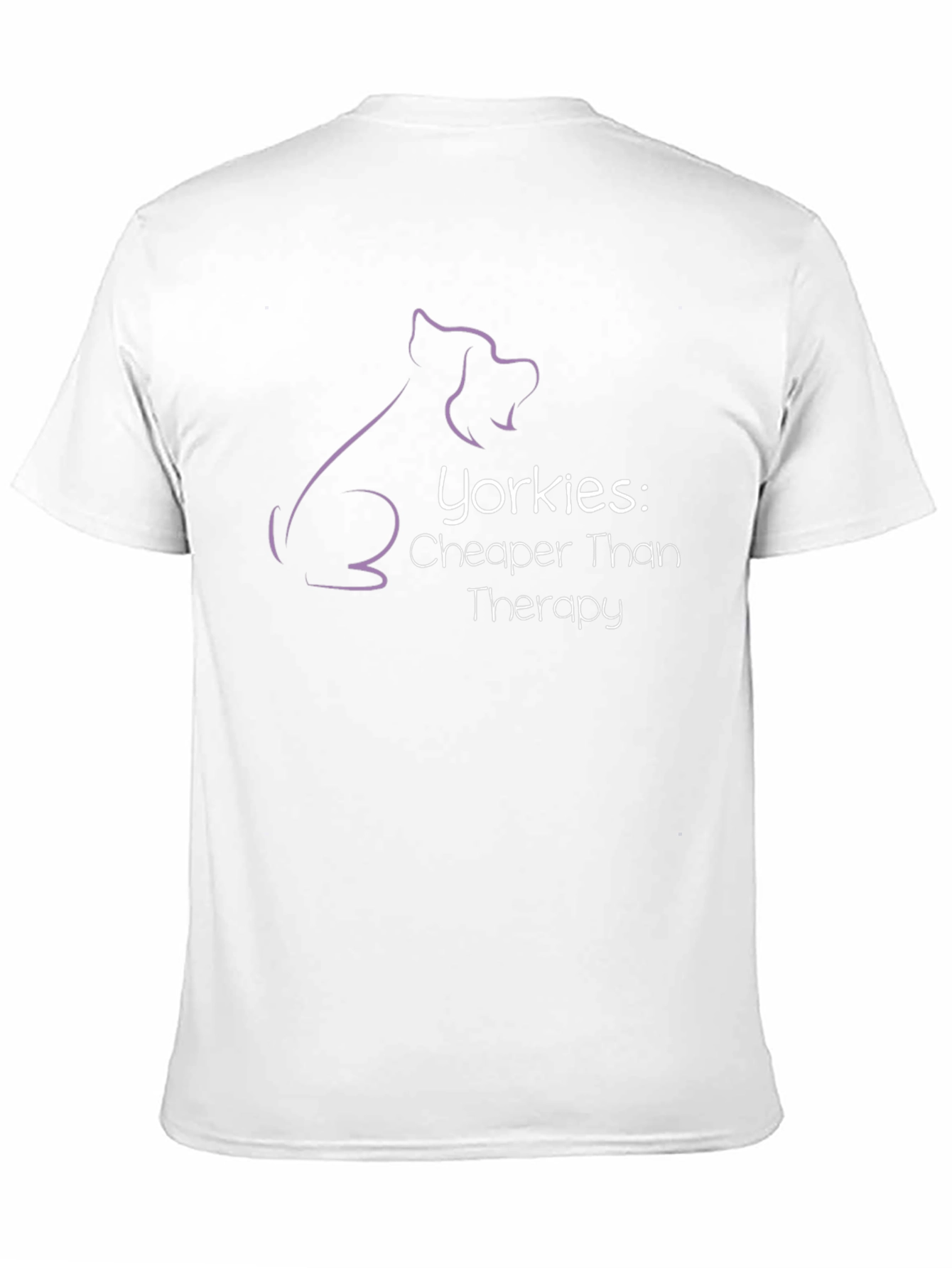 Yorkies Cheaper Than Therapy Black T-Shirt