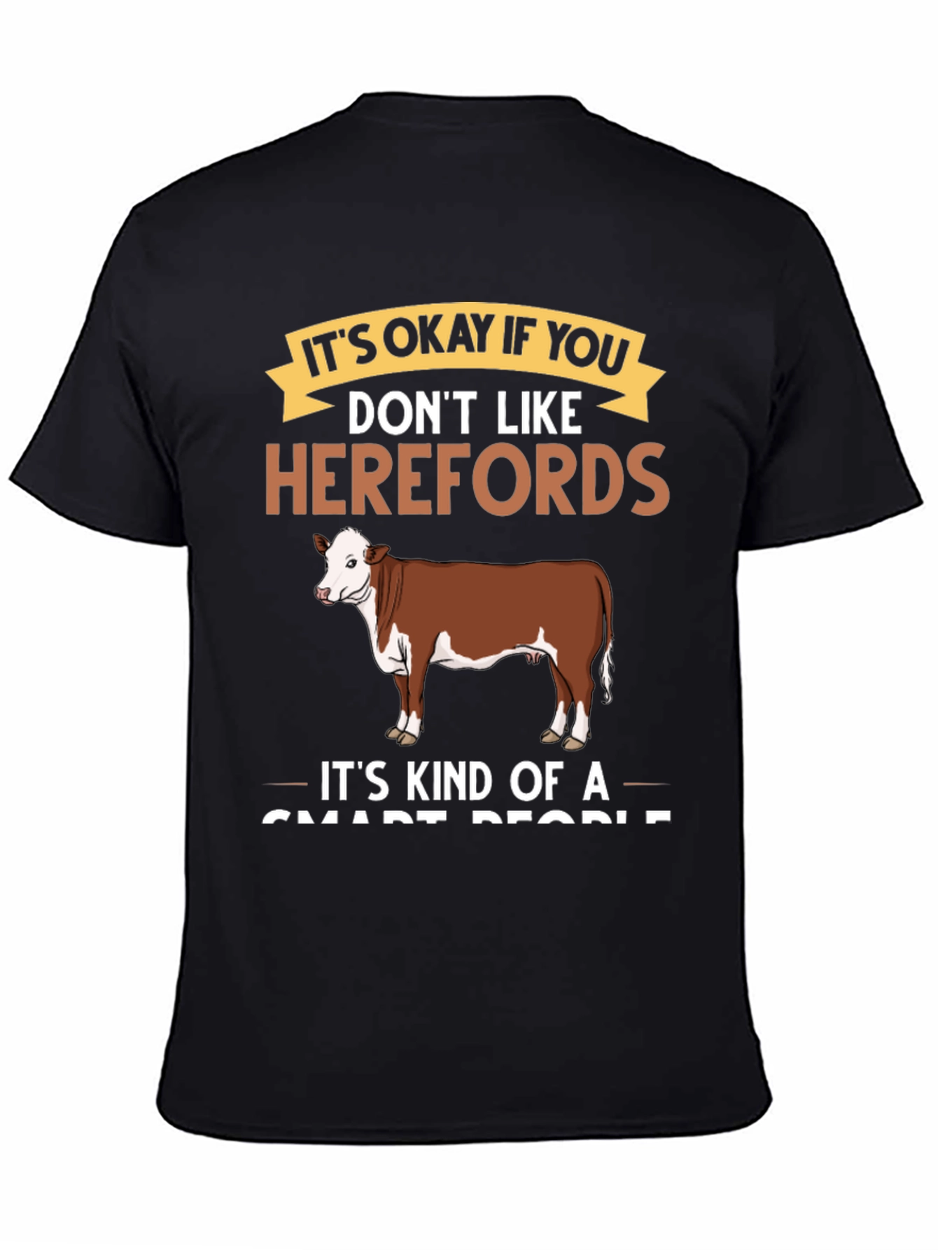 Hereford Cow T-Shirt - Smart People Tee