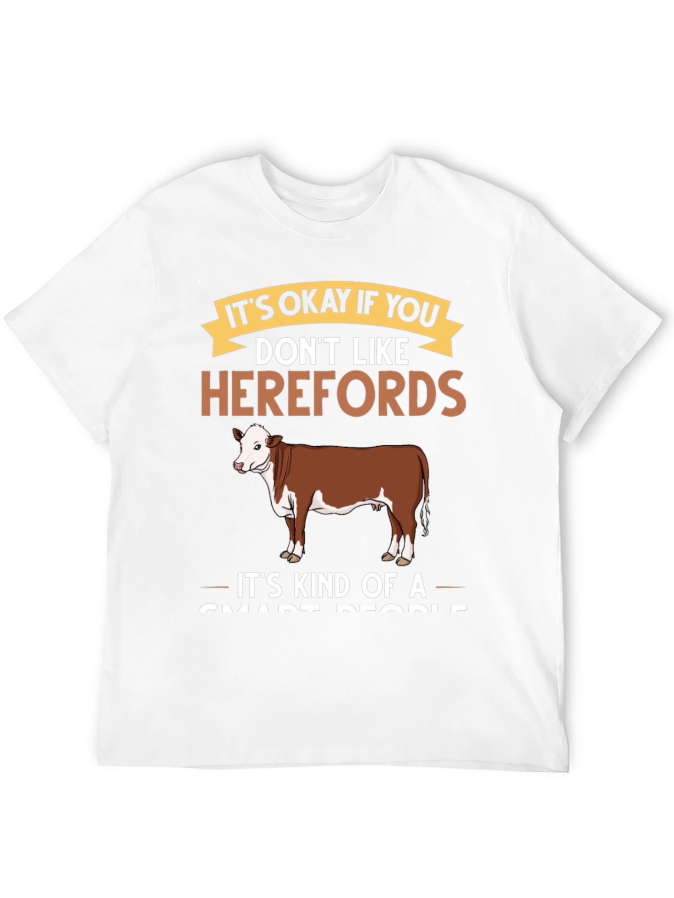 Hereford Cow T-Shirt - Smart People Tee
