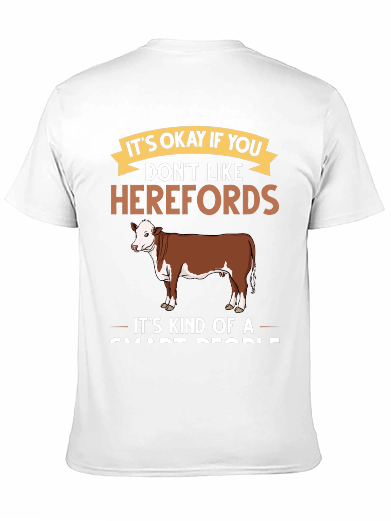 Hereford Cow T-Shirt - Smart People Tee