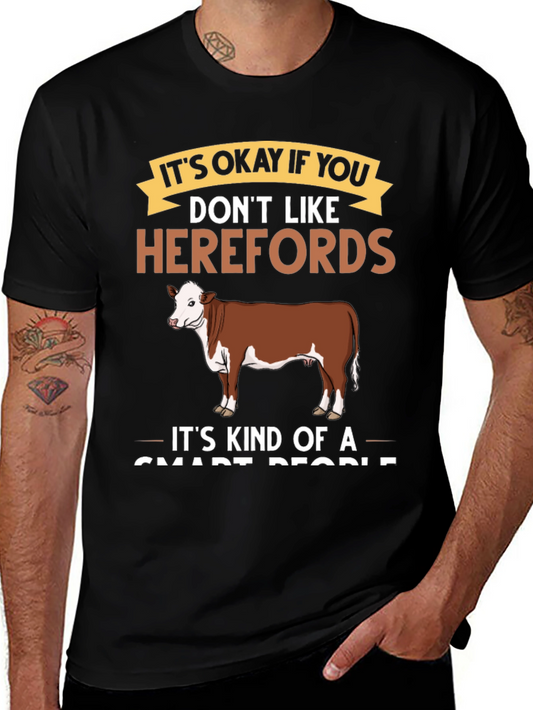 Hereford Cow T-Shirt - Smart People Tee