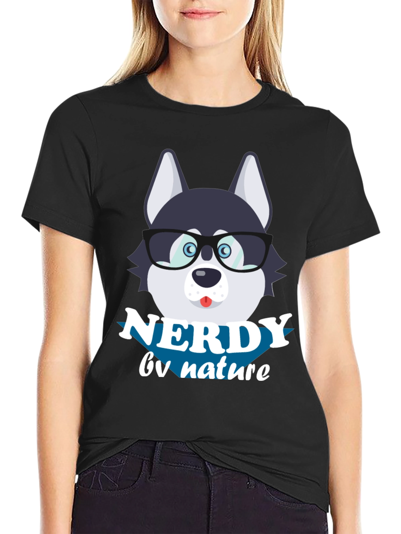 Nerdy by Nature Dog T-Shirt