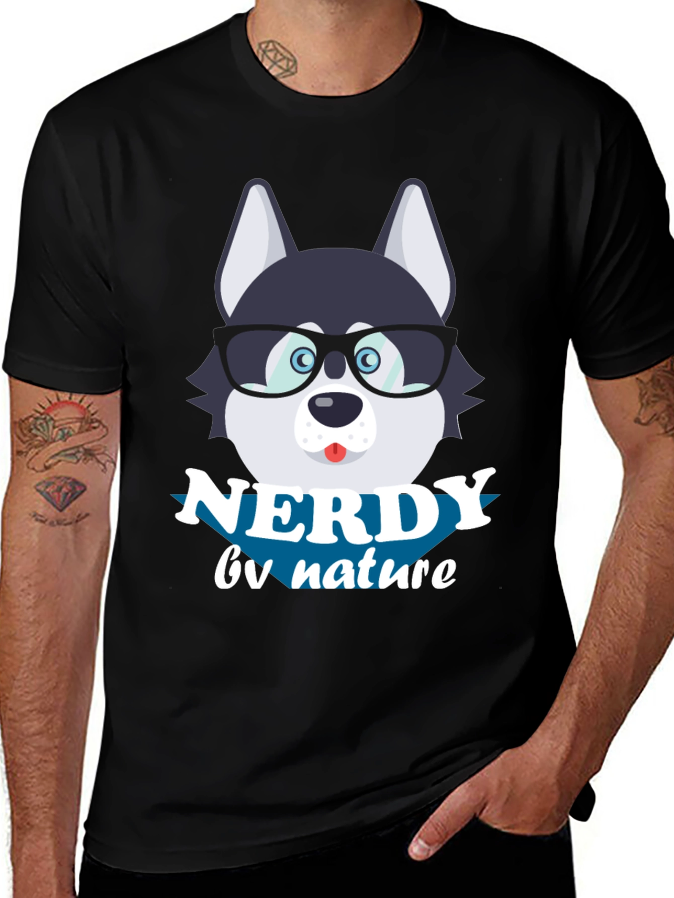 Nerdy by Nature Dog T-Shirt