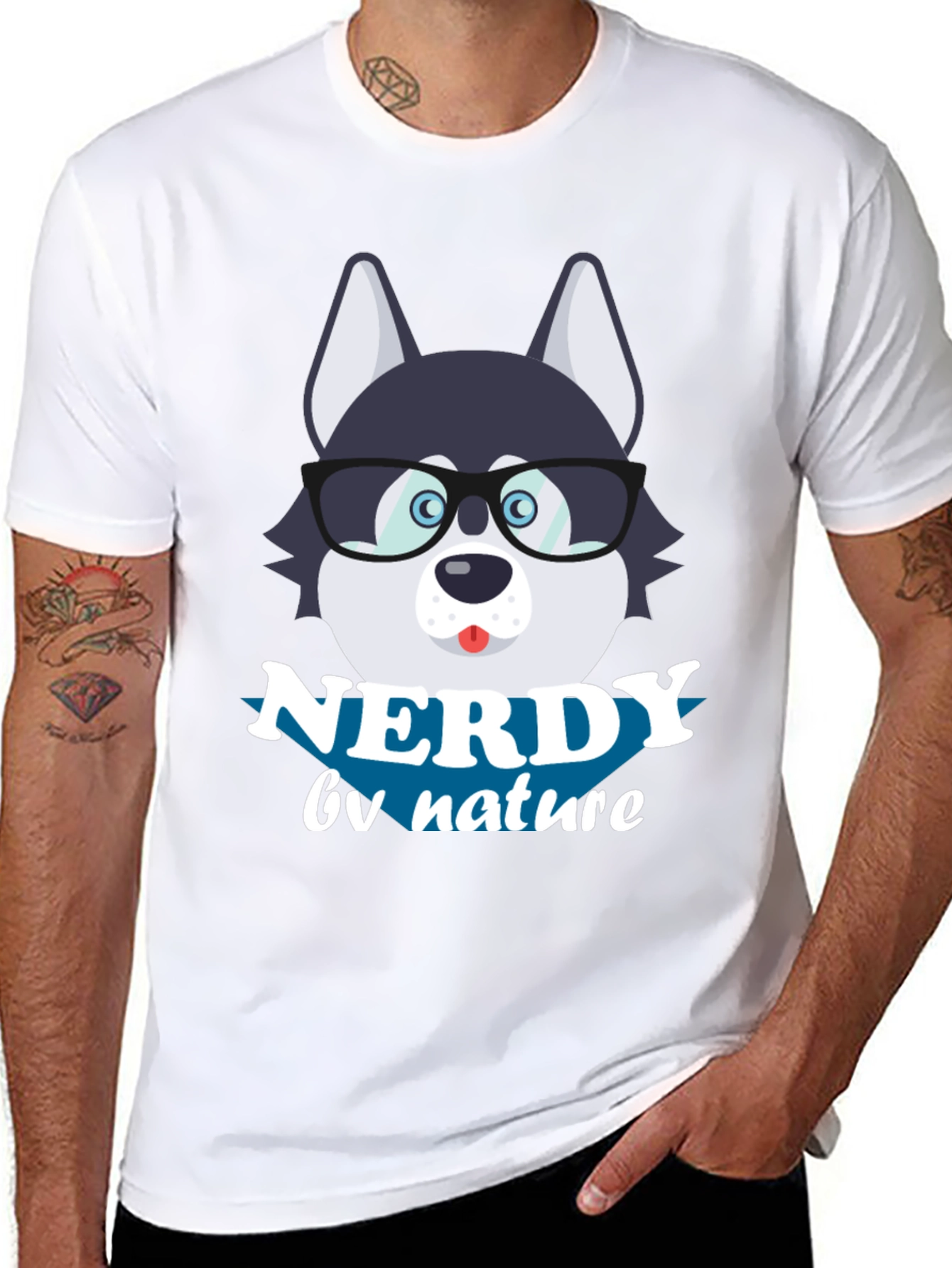 Nerdy by Nature Dog T-Shirt