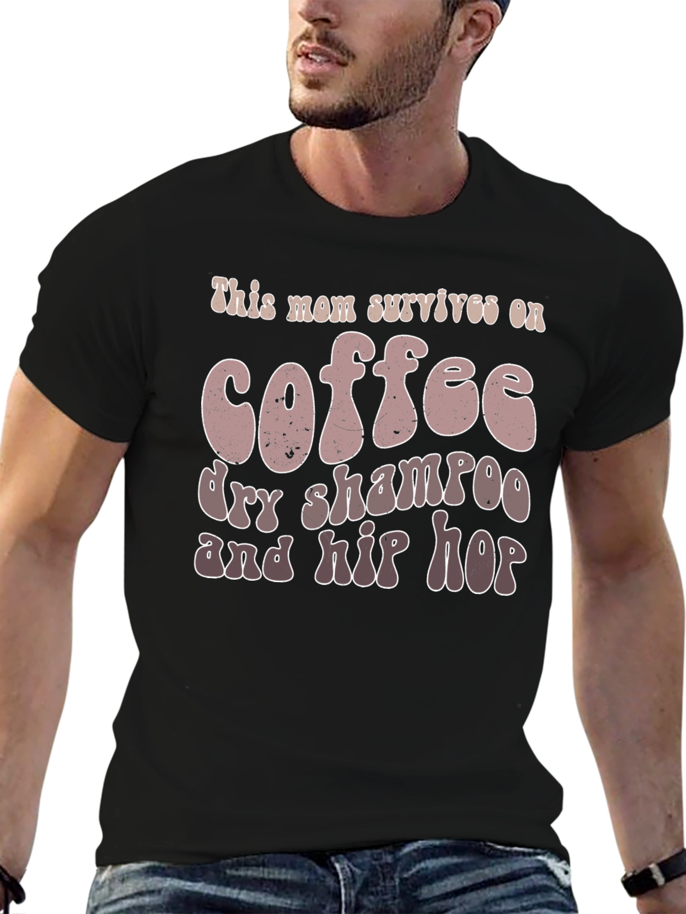 Mom Survives On Coffee T-Shirt