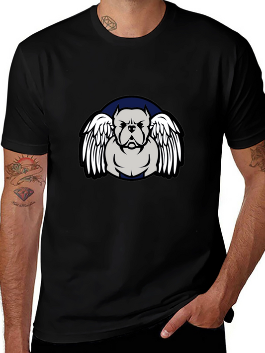 Pitbull Angel Wings Graphic T-Shirt