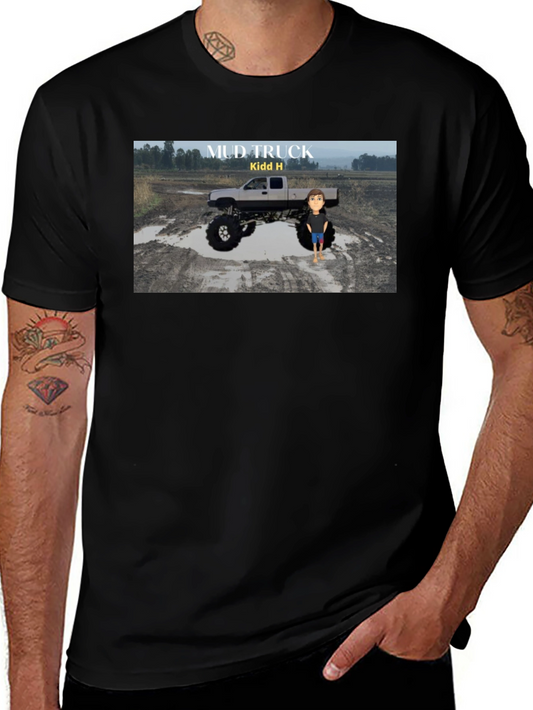 Mud Truck Graphic T-Shirt - Cool Design