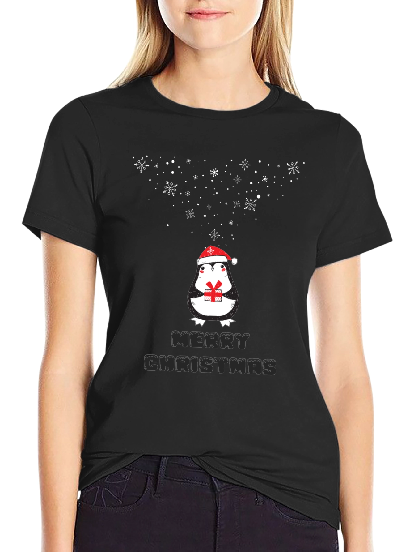 Merry Christmas Penguin T-Shirt