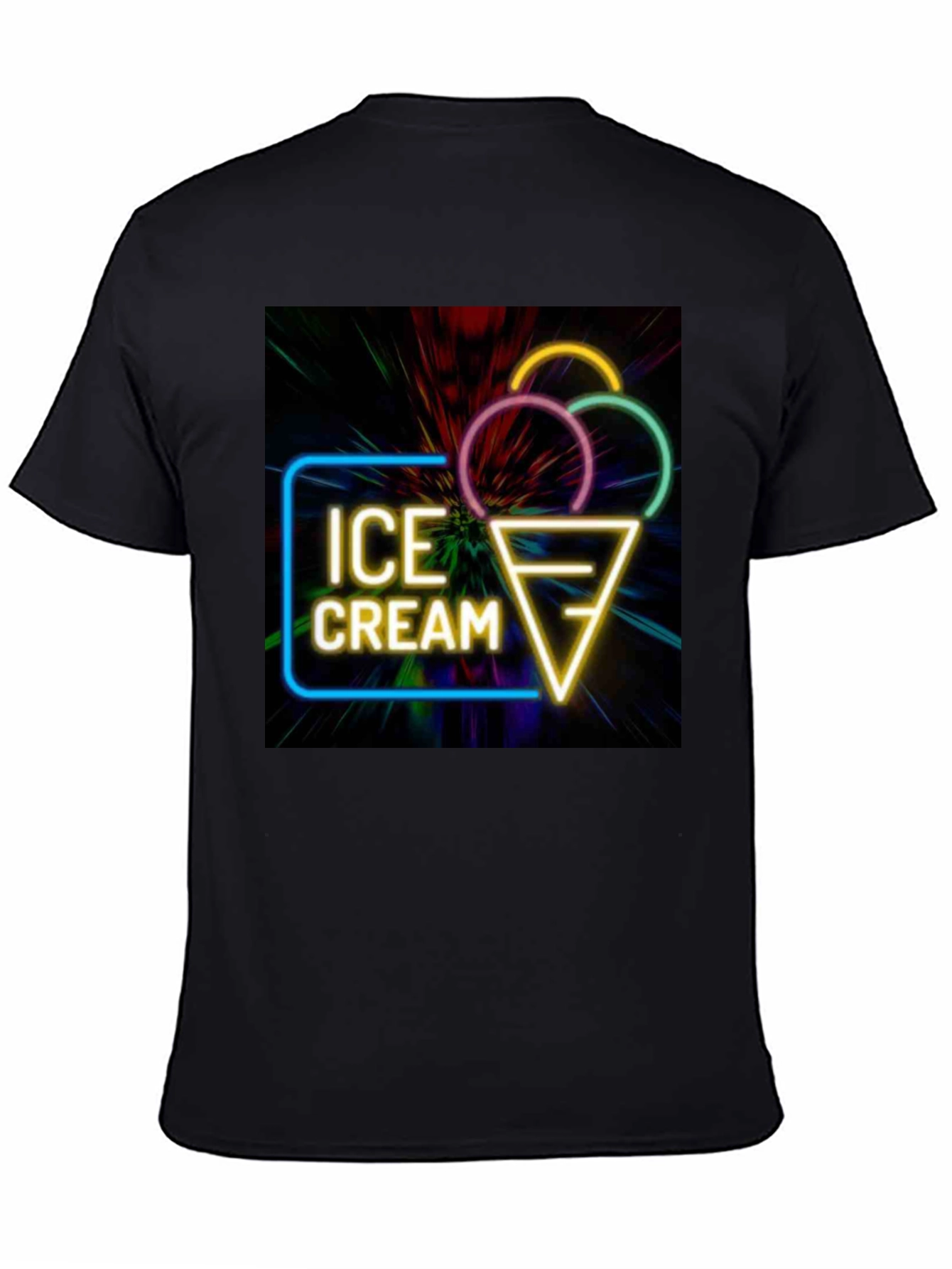 Neon Ice Cream Graphic T-Shirt