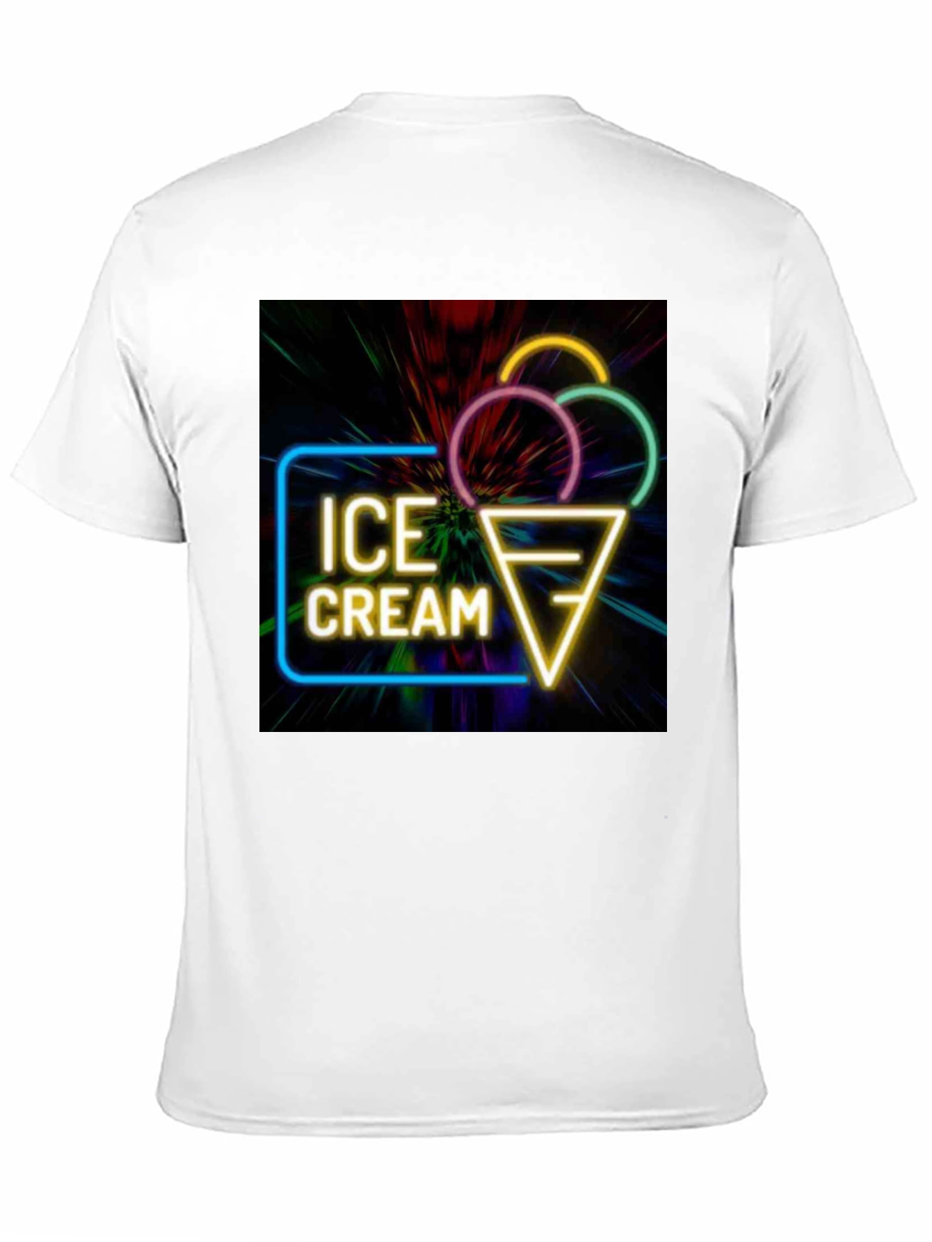 Neon Ice Cream Graphic T-Shirt