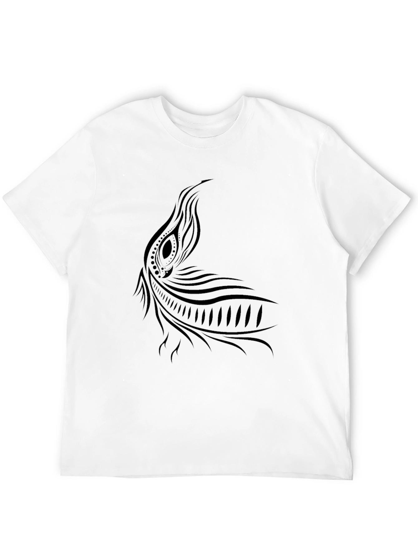 Tribal Tattoo Graphic Black T-Shirt