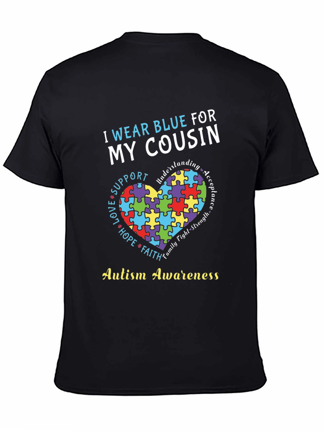 Autism Awareness Cousin Support T-Shirt