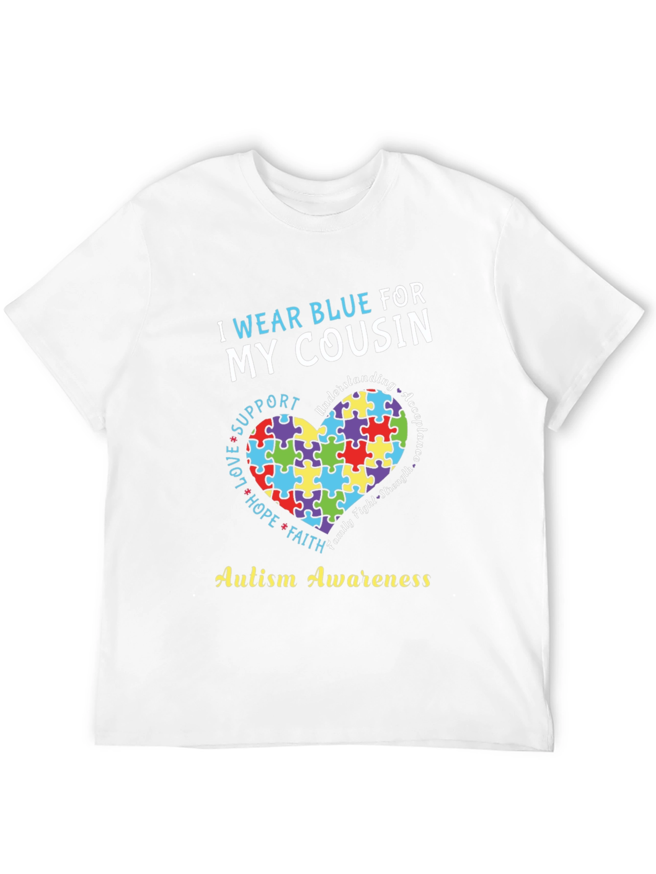 Autism Awareness Cousin Support T-Shirt
