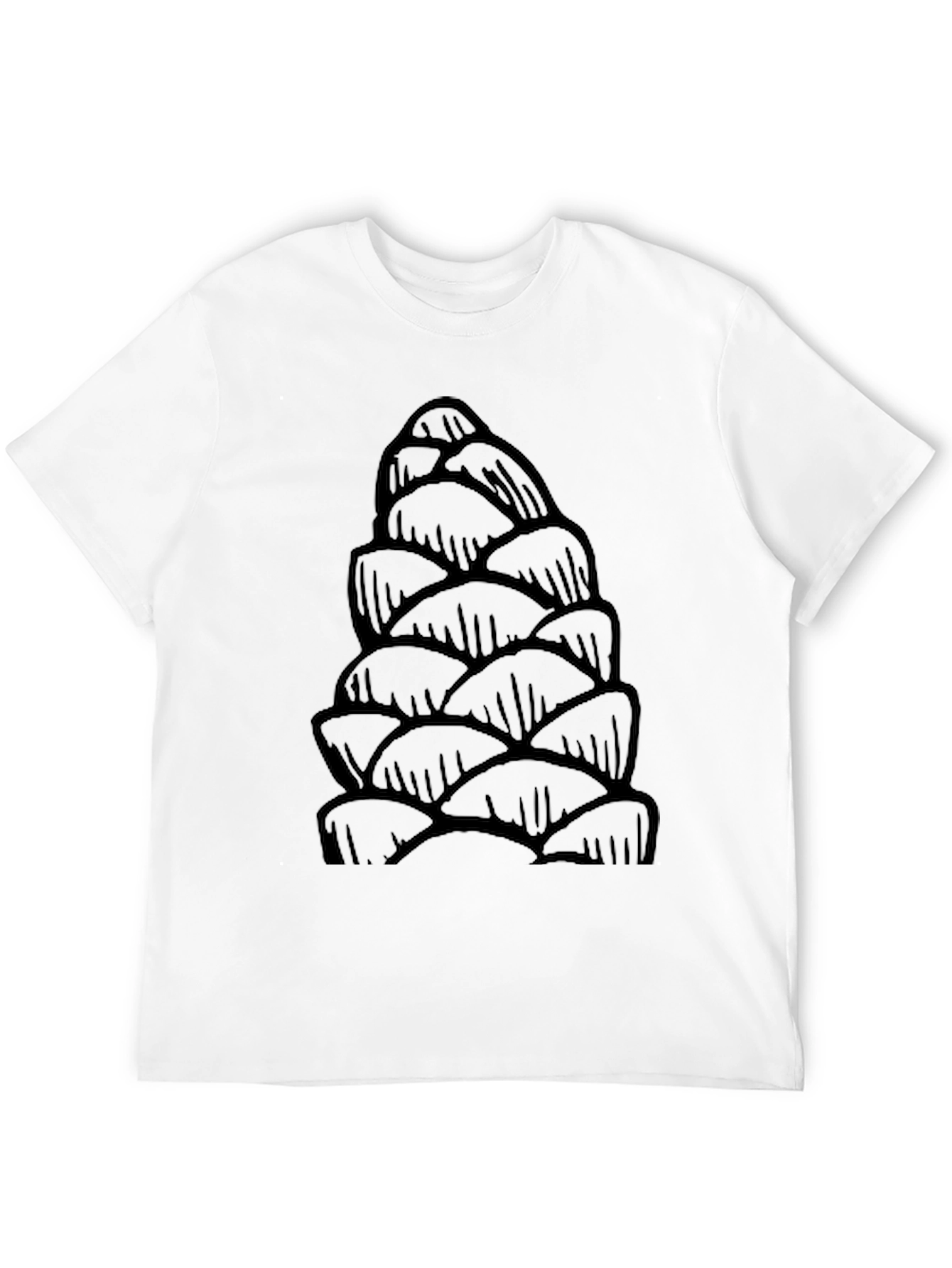 Pine Cone Graphic Tee - Unique Nature Inspired Design