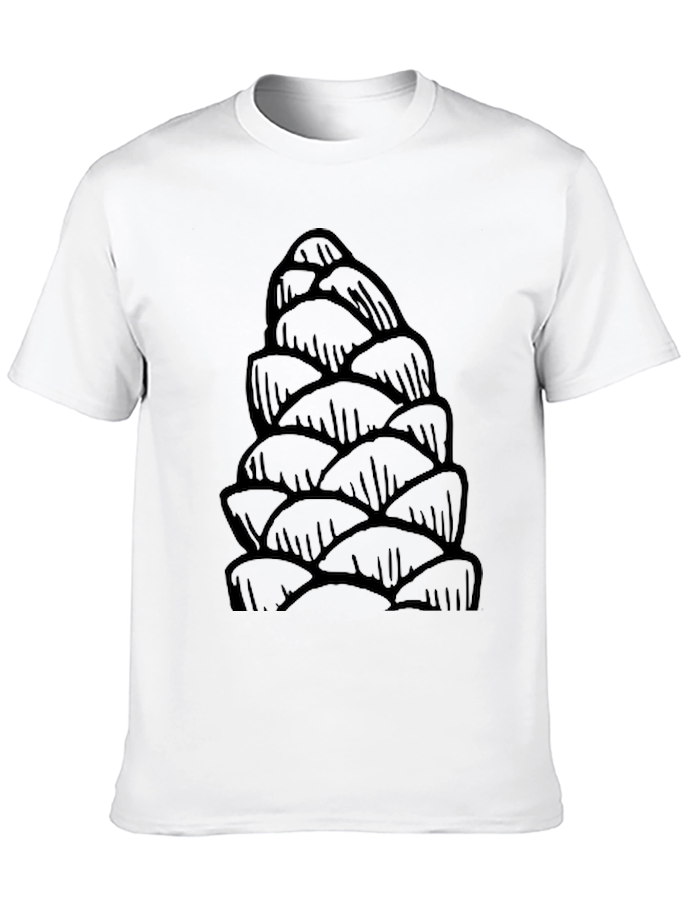 Pine Cone Graphic Tee - Unique Nature Inspired Design