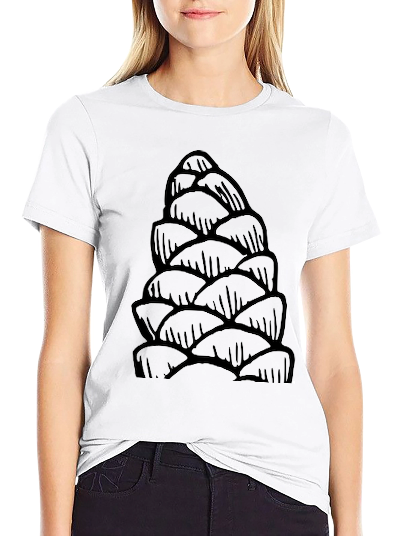 Pine Cone Graphic Tee - Unique Nature Inspired Design