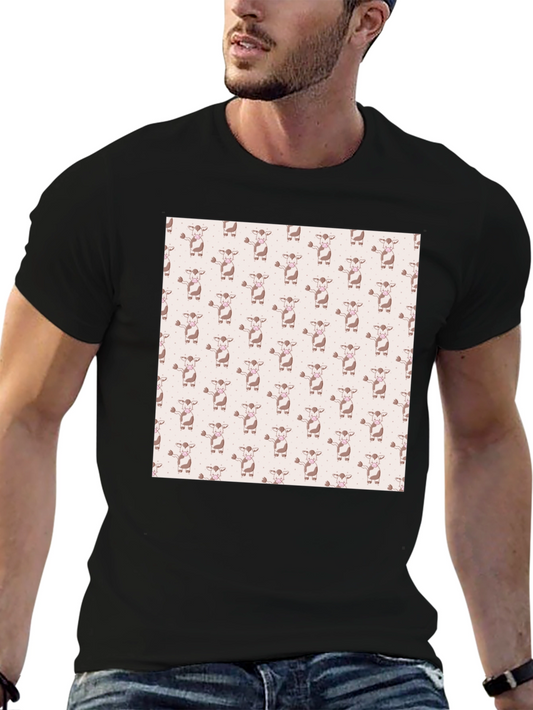Cow Print T-Shirt - Quirky & Comfortable