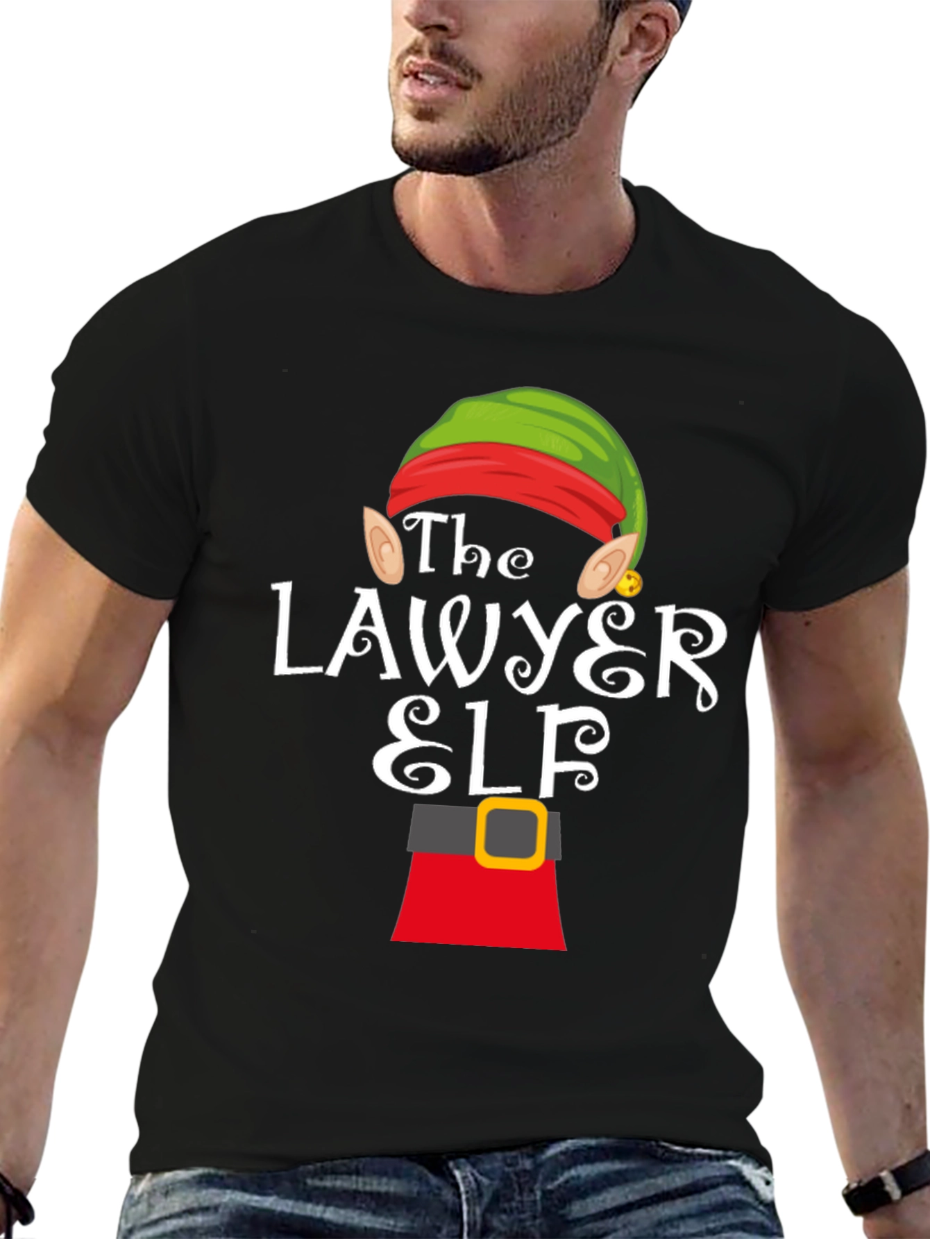 Lawyer Elf Christmas T-Shirt