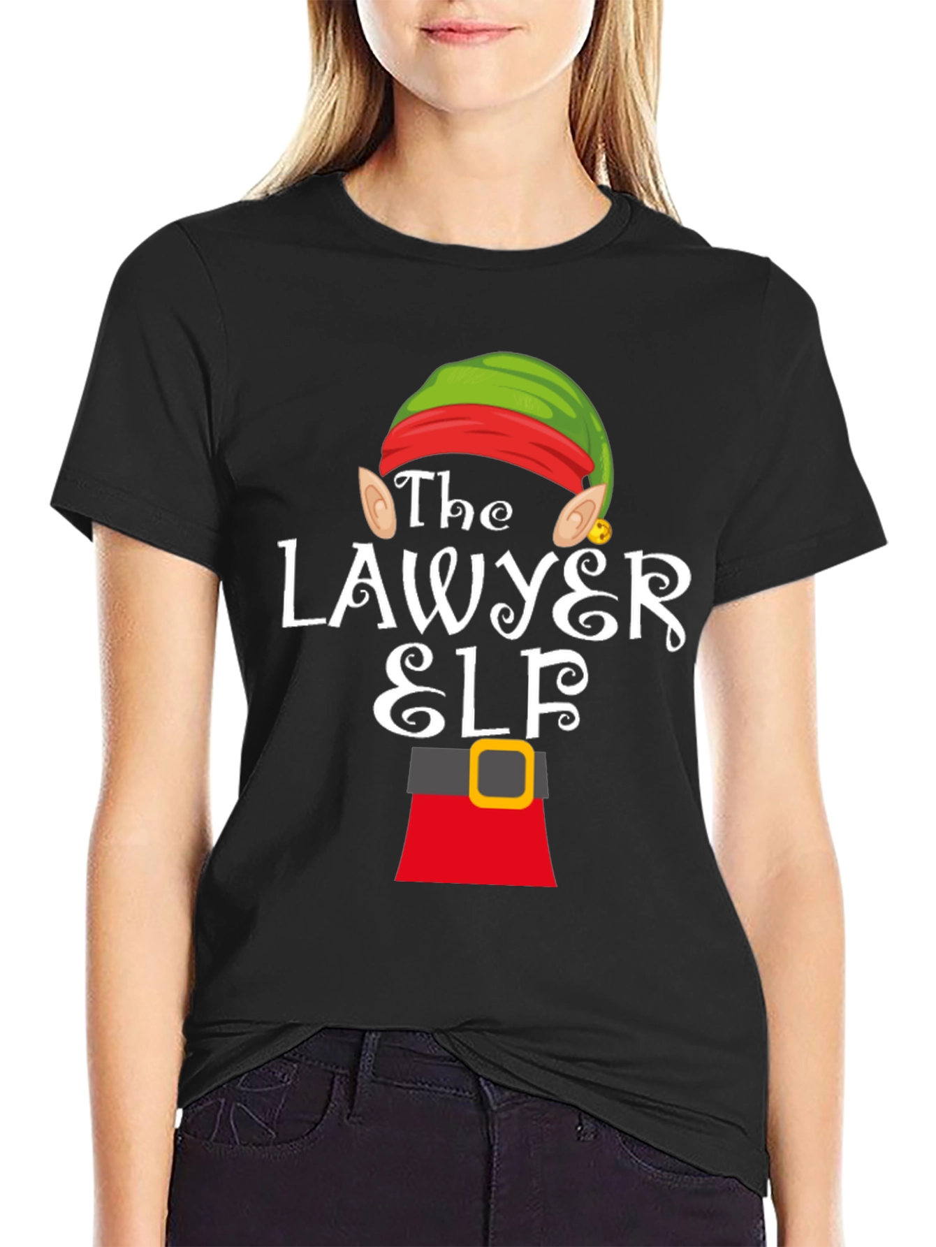 Lawyer Elf Christmas T-Shirt