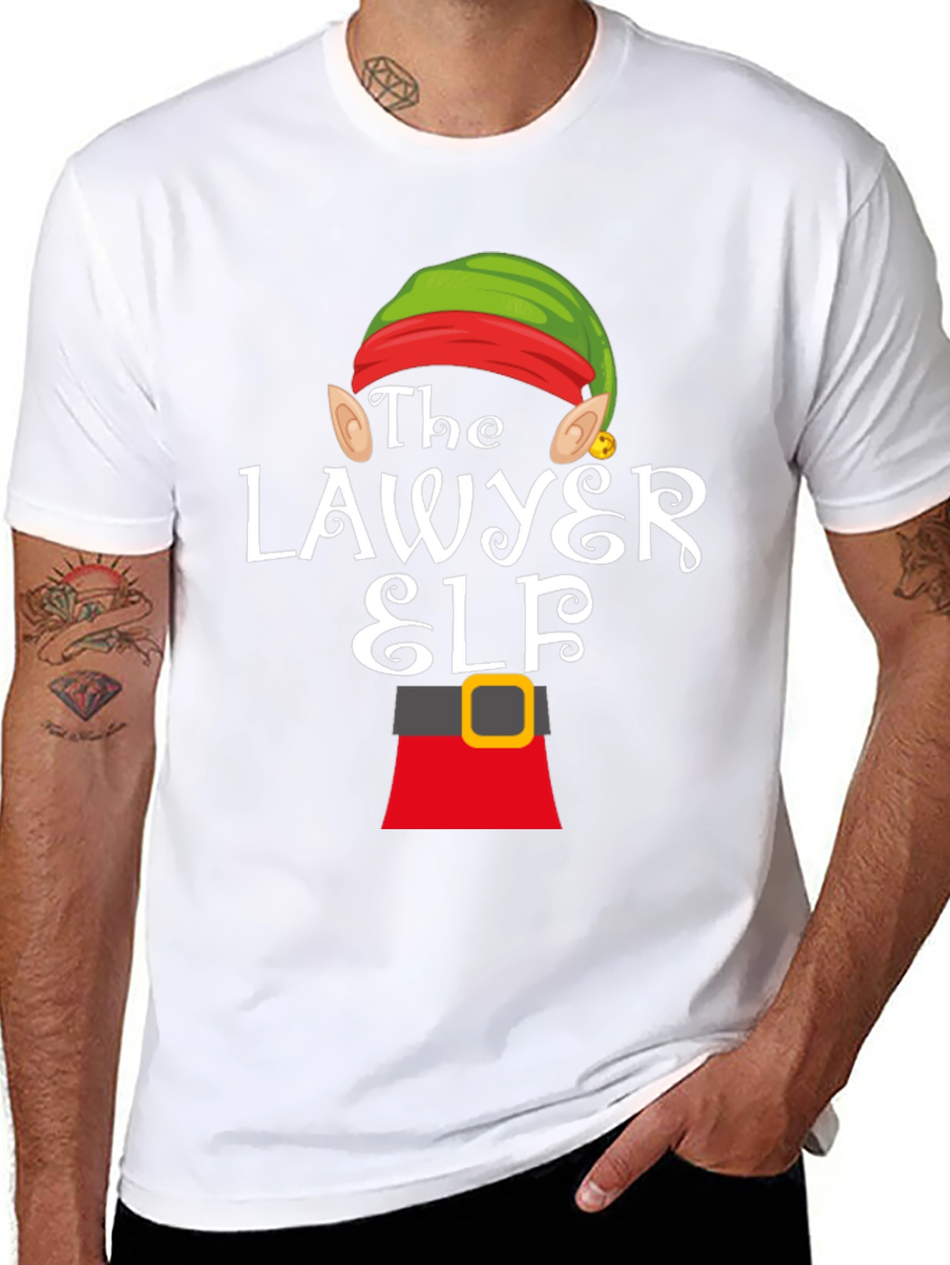 Lawyer Elf Christmas T-Shirt