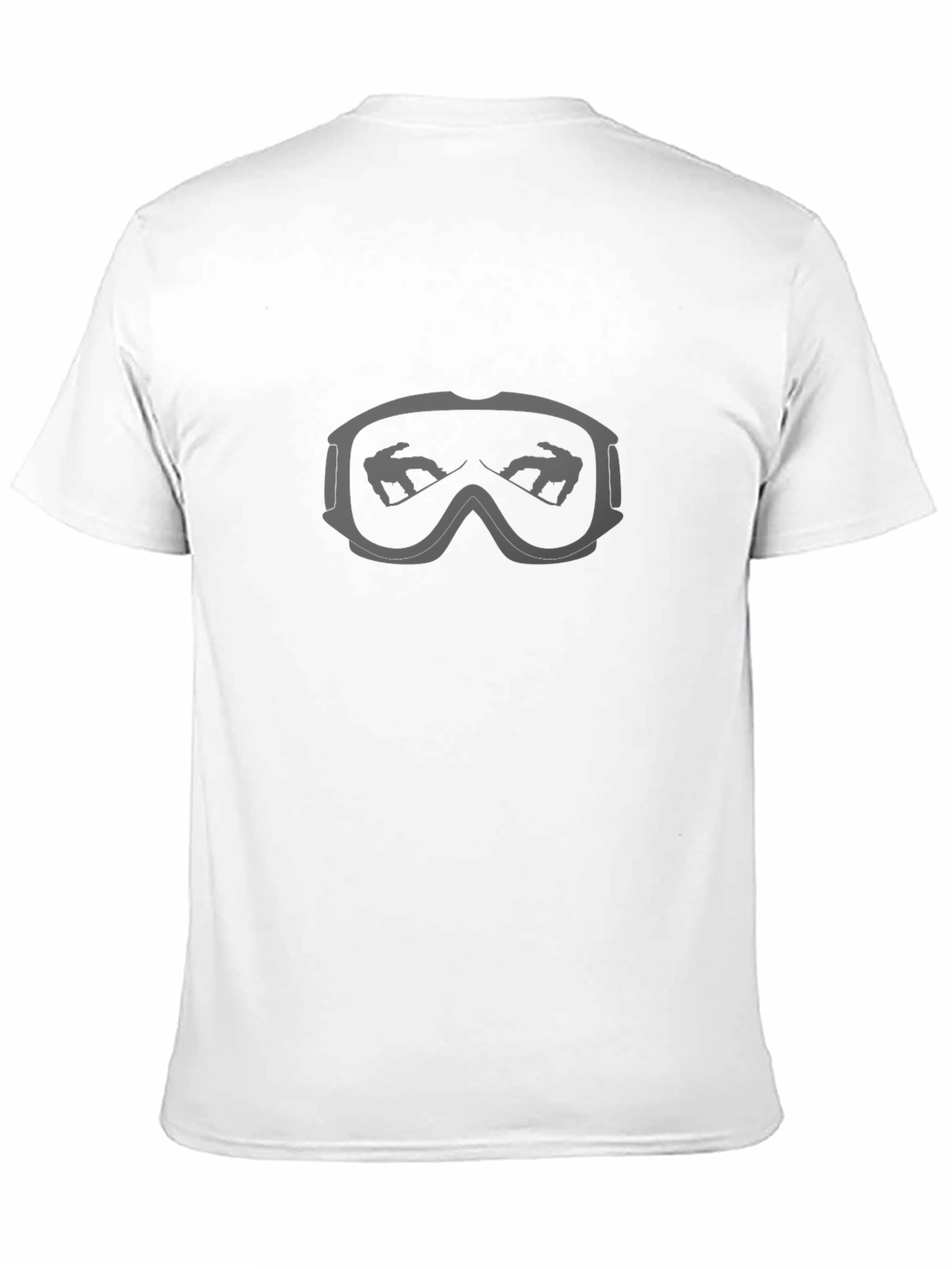Cool Snowboard Goggles Graphic Tee - Black