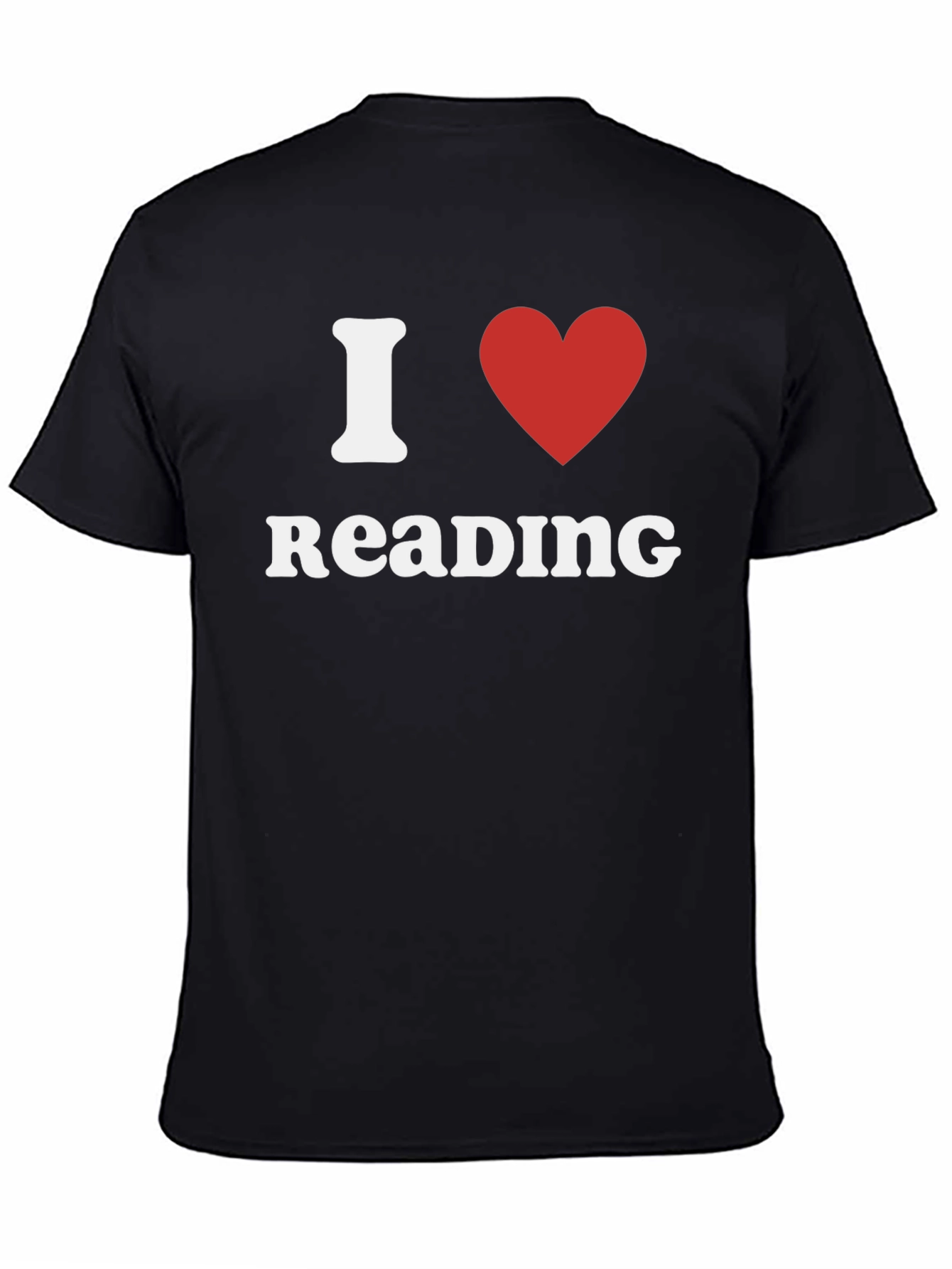 I Love Reading T-Shirt - Black Cotton Tee
