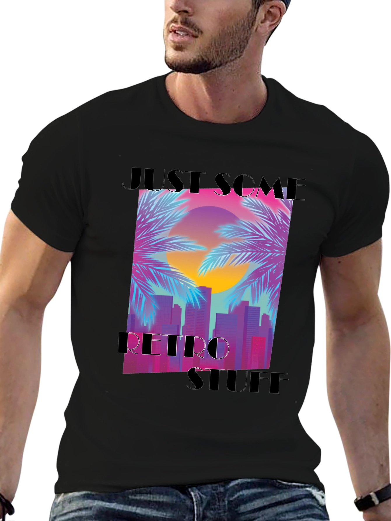 Retro Sunset Graphic T-Shirt - Casual Comfort