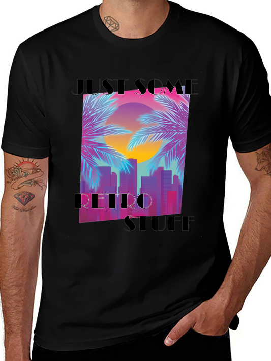 Retro Sunset Graphic T-Shirt - Casual Comfort