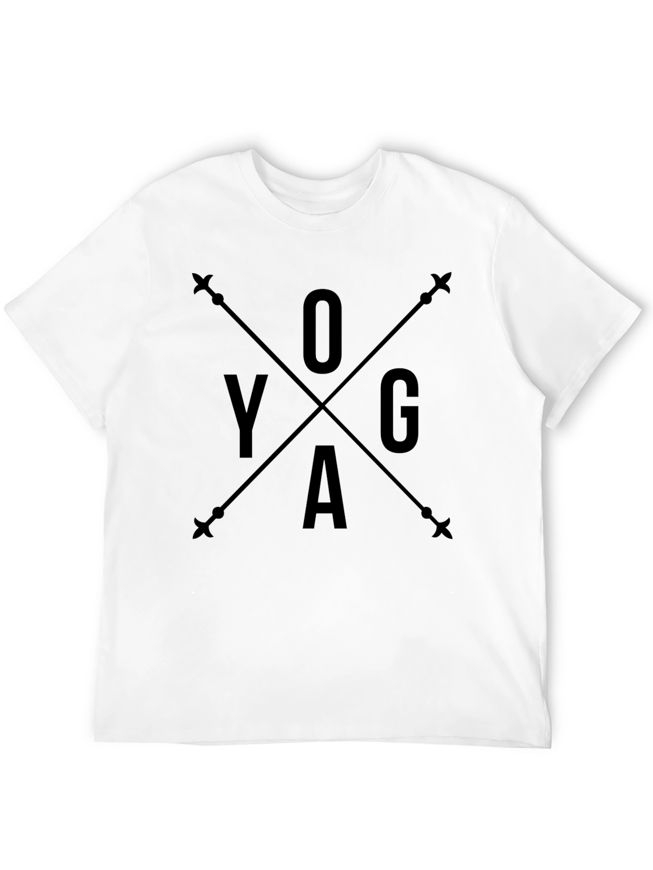 Yoga Arrow Black Graphic Tee