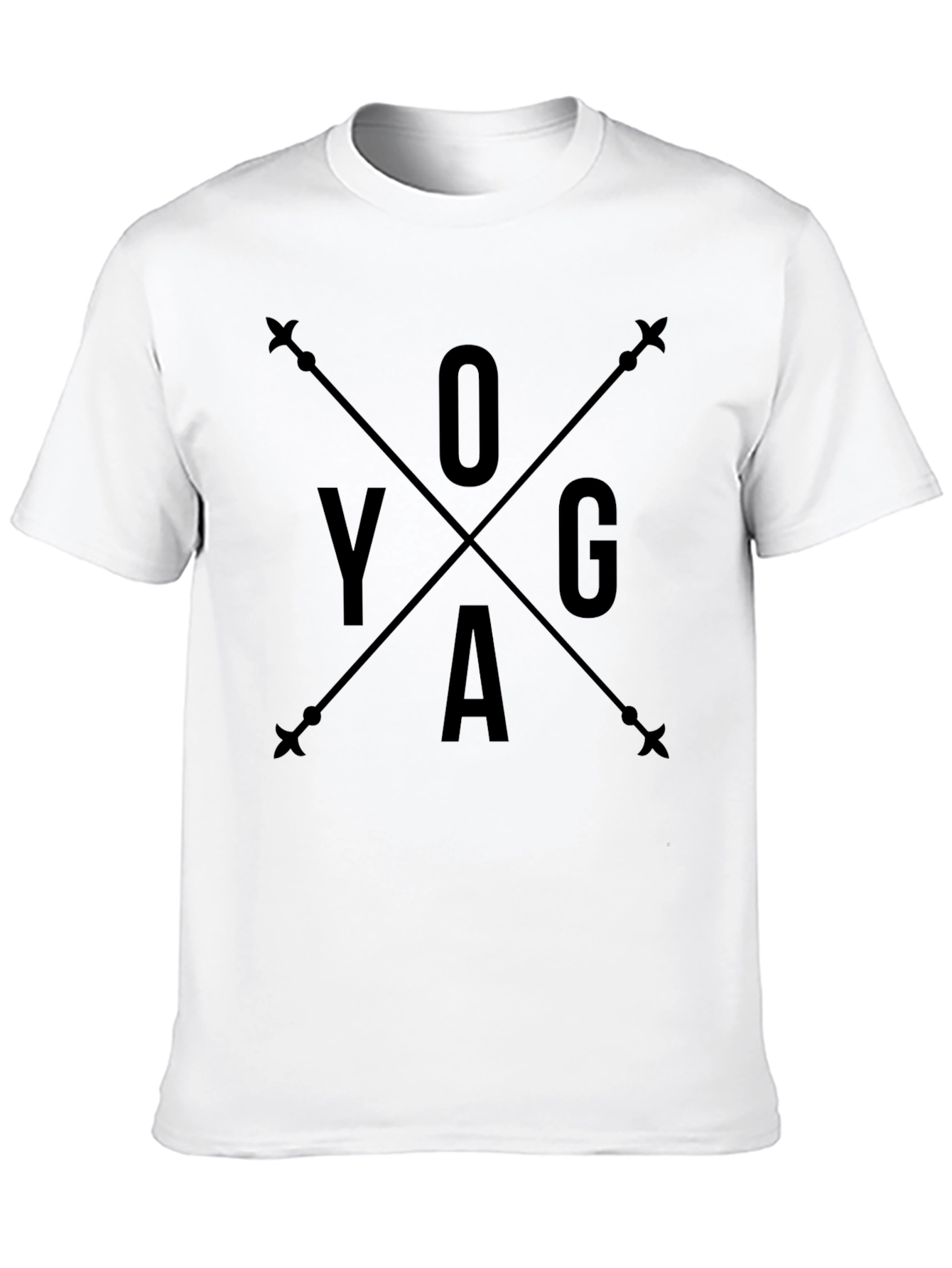 Yoga Arrow Black Graphic Tee