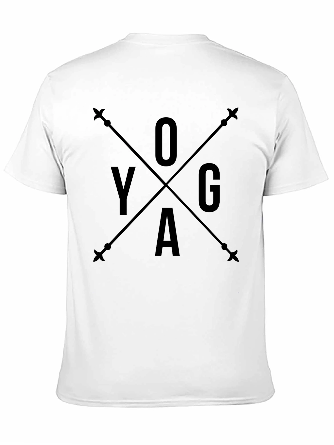 Yoga Arrow Black Graphic Tee