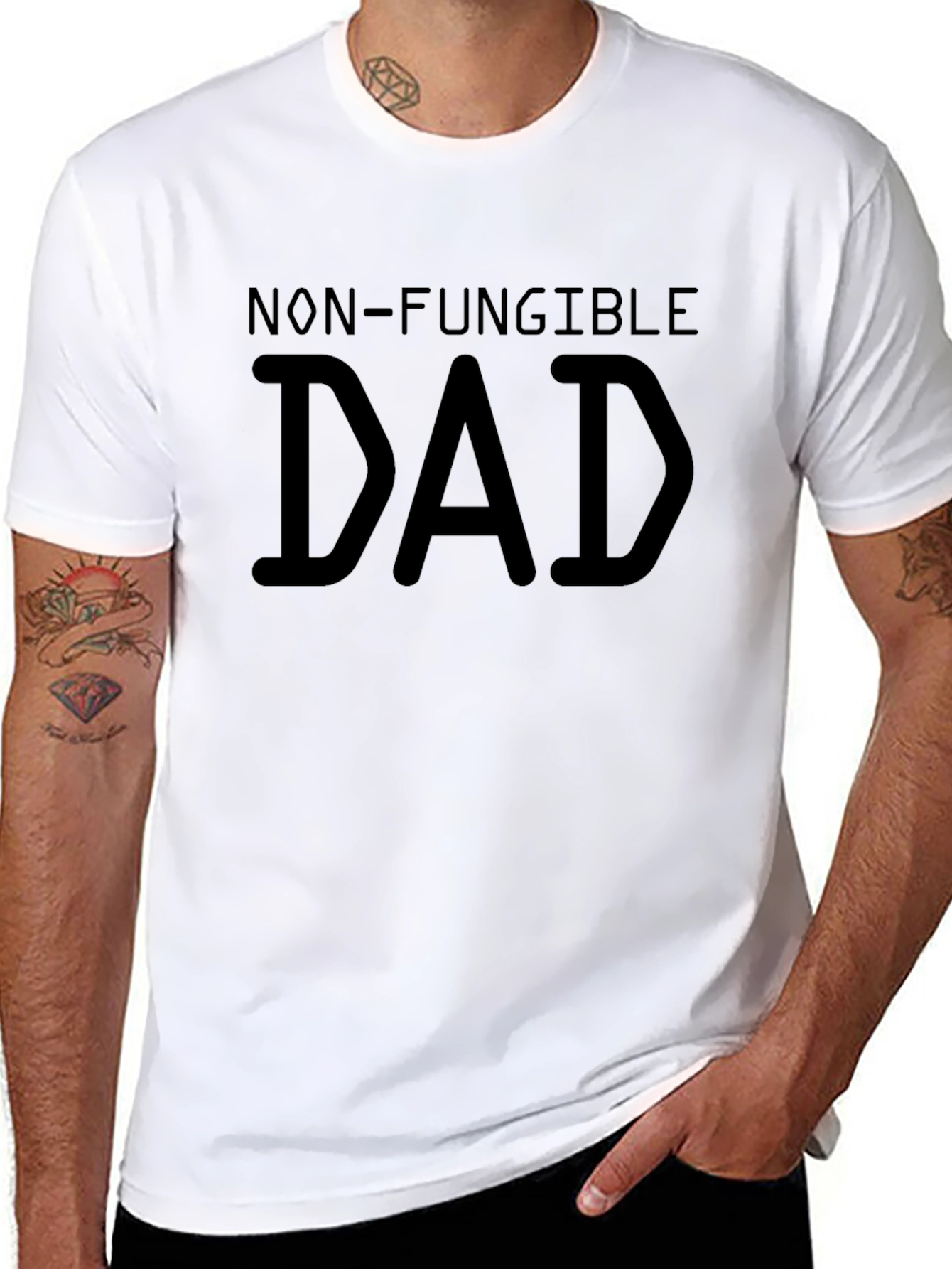 Non-Fungible Dad Graphic T-Shirt - Black