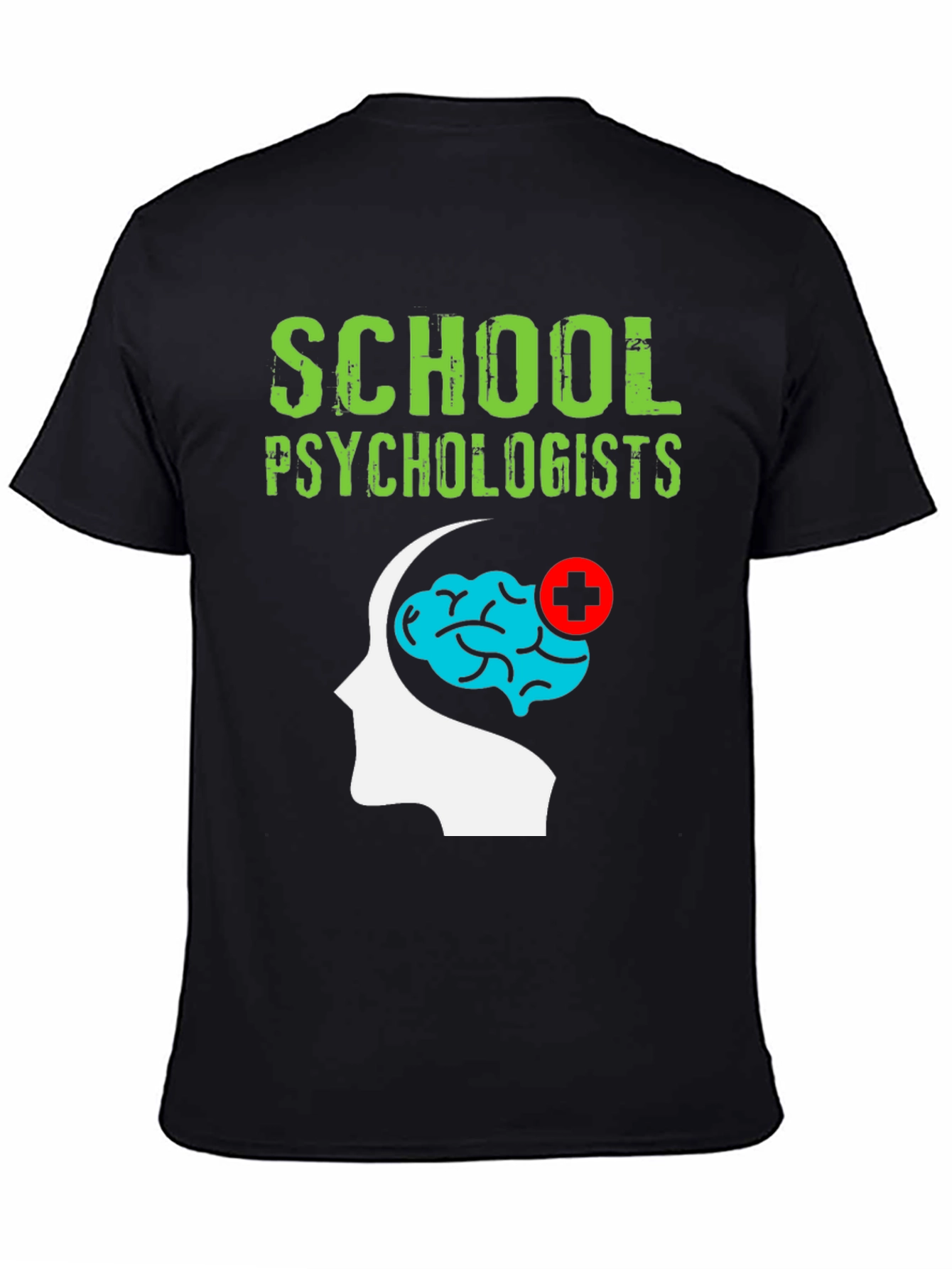 School Psychologist T-Shirt Brain Graphic Tee
