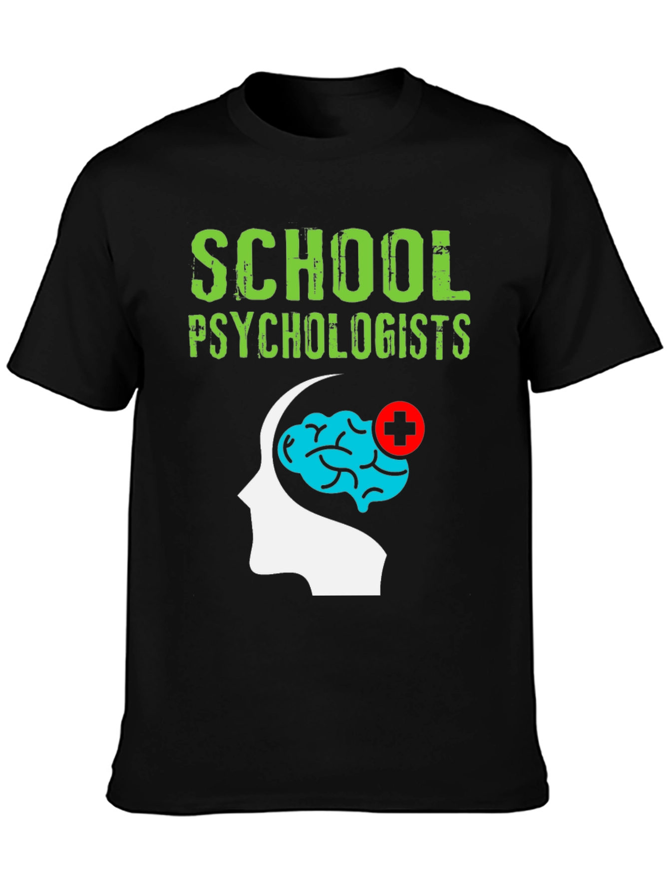 School Psychologist T-Shirt Brain Graphic Tee
