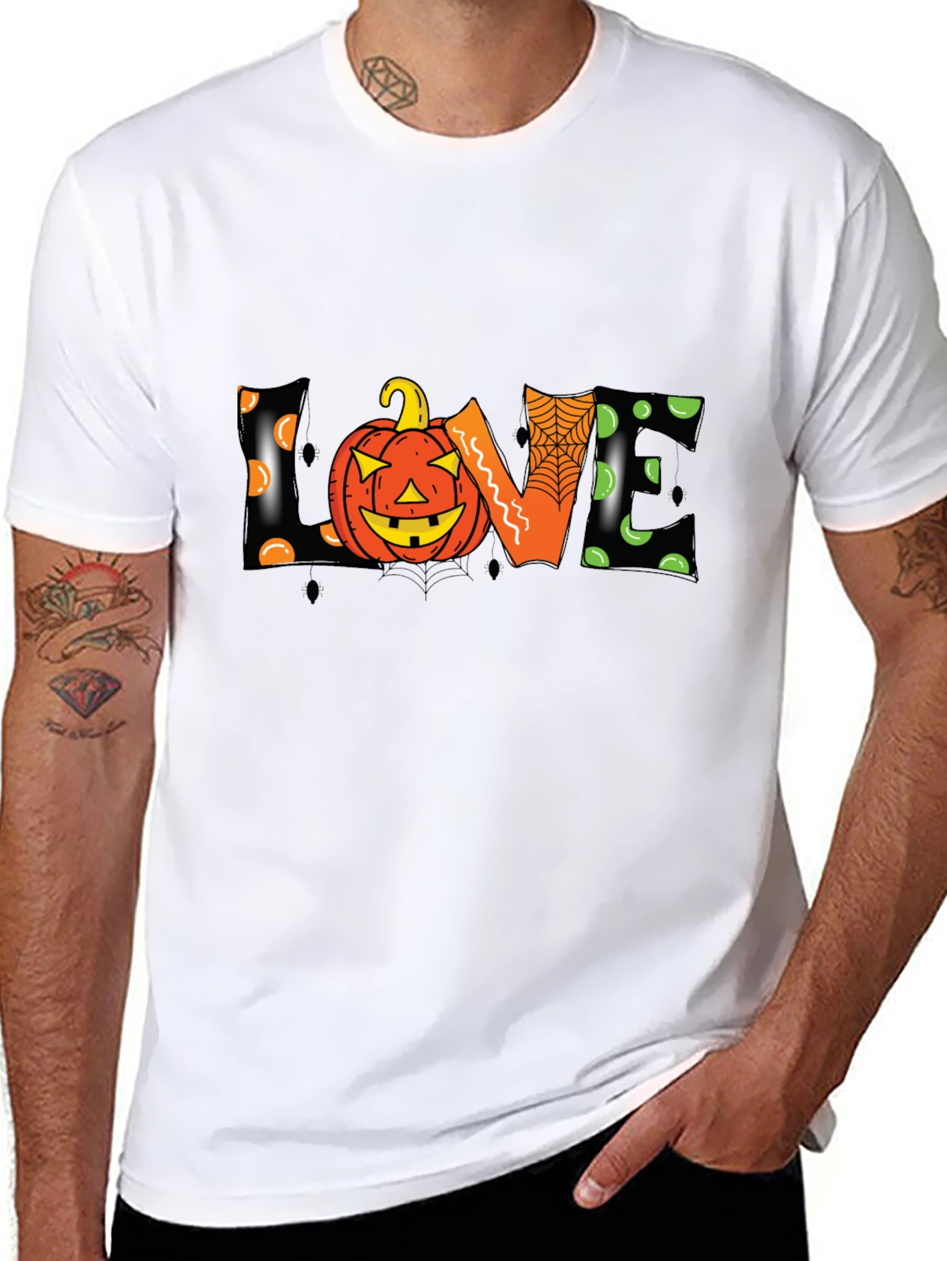 Halloween Love Pumpkin Graphic Tee