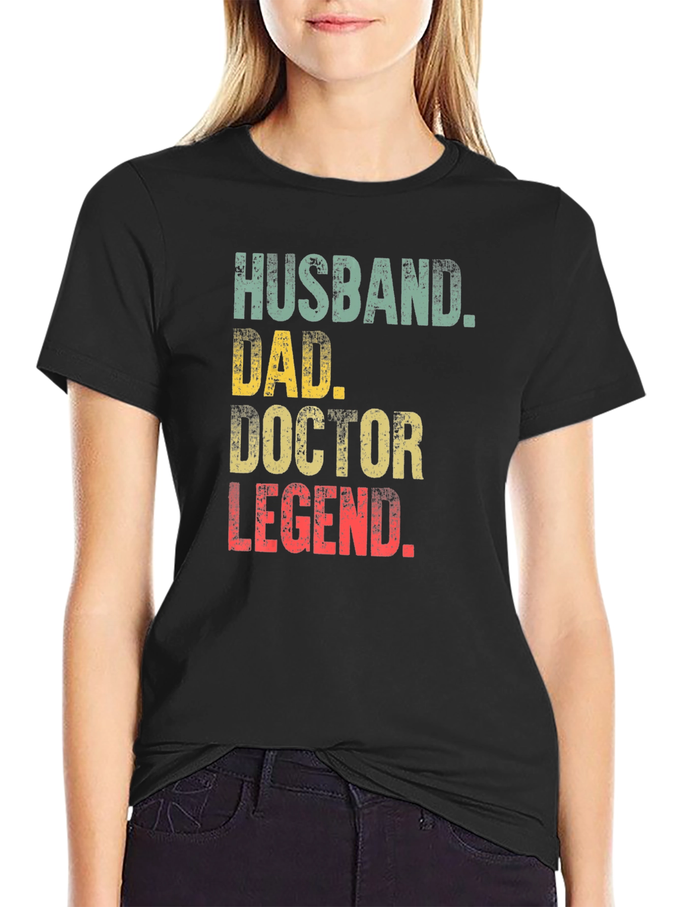 Husband Dad Doctor Legend Mens Graphic Tee